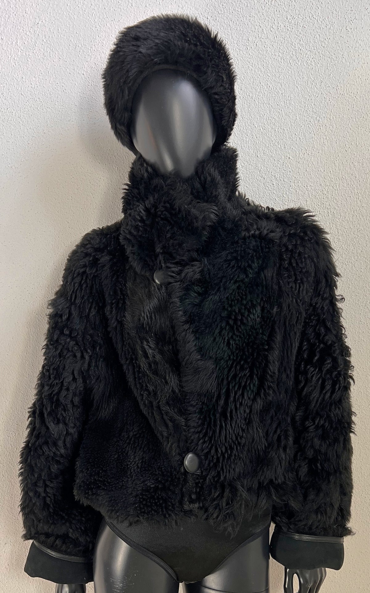 Reworked Curly Lamb Shearling Jacket