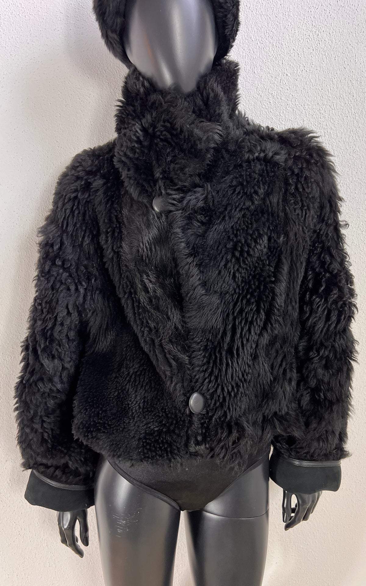 Reworked Curly Lamb Shearling Jacket