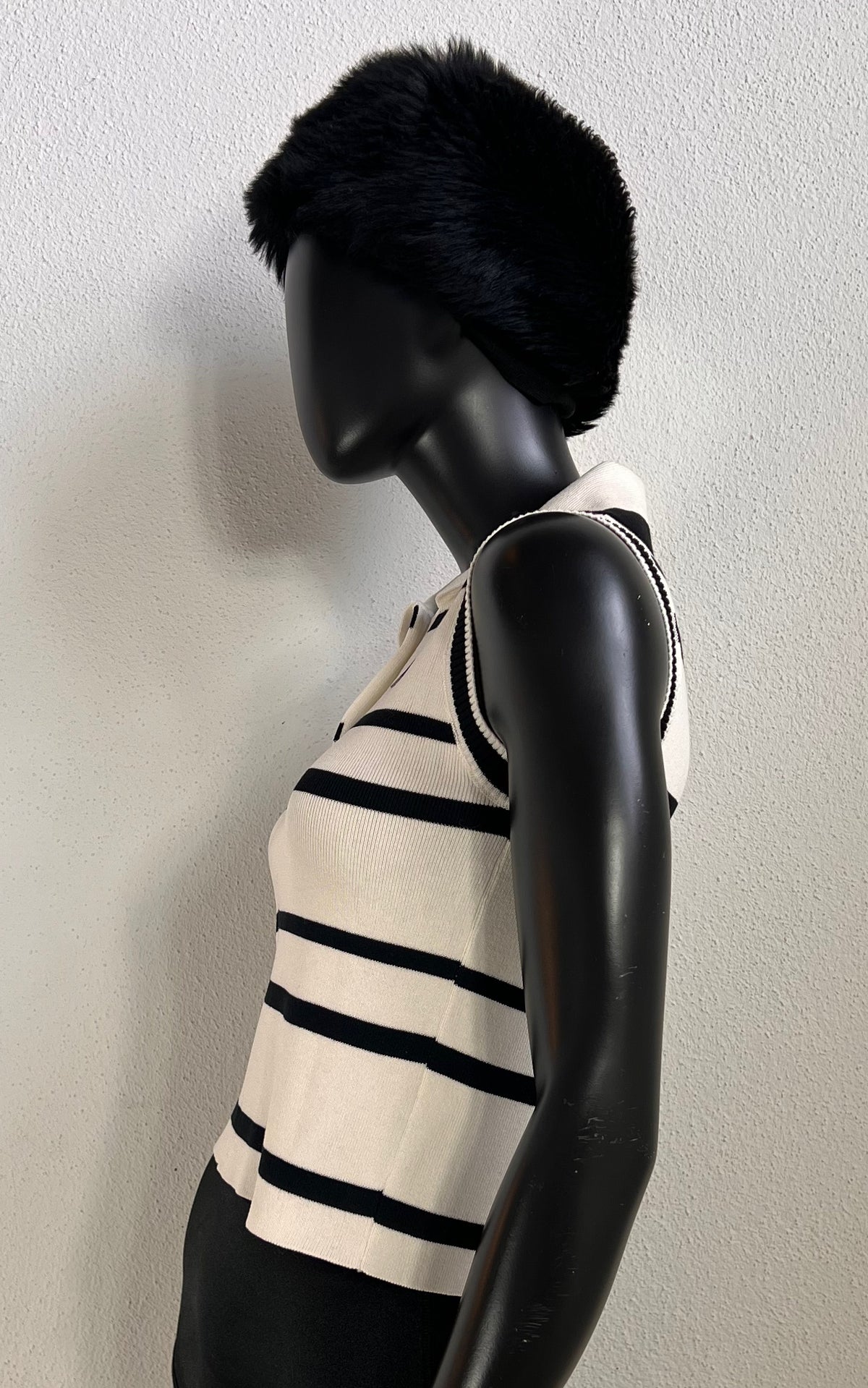 Miu Miu Striped Knit Polo Top