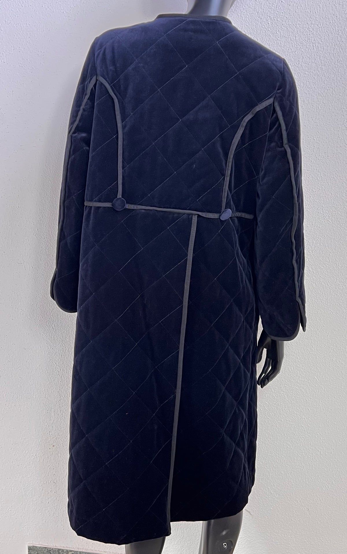 MM6 Maison Martin Margiela Line 6 Quilted Velvet Coat