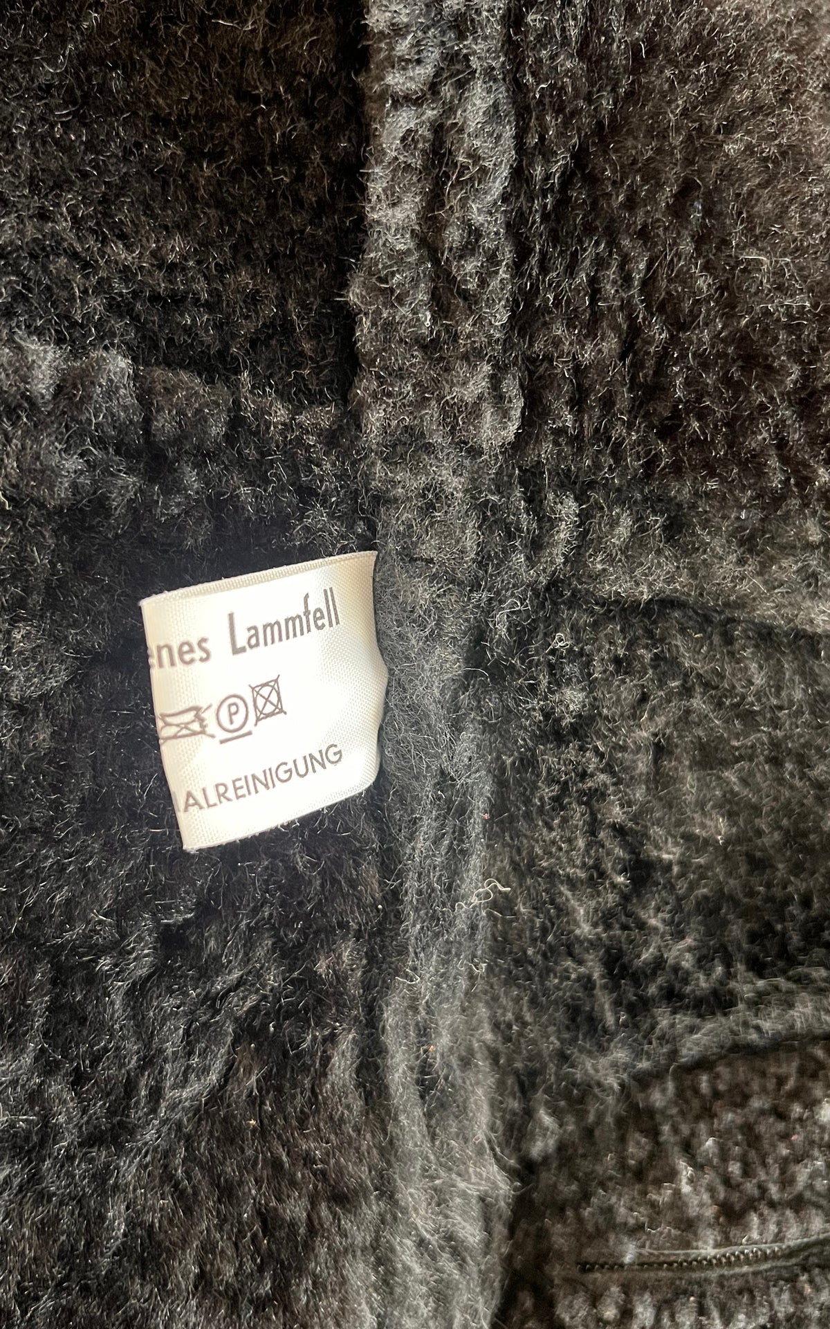 Vintage MENS Hide Society Canada Black Shearling Coat