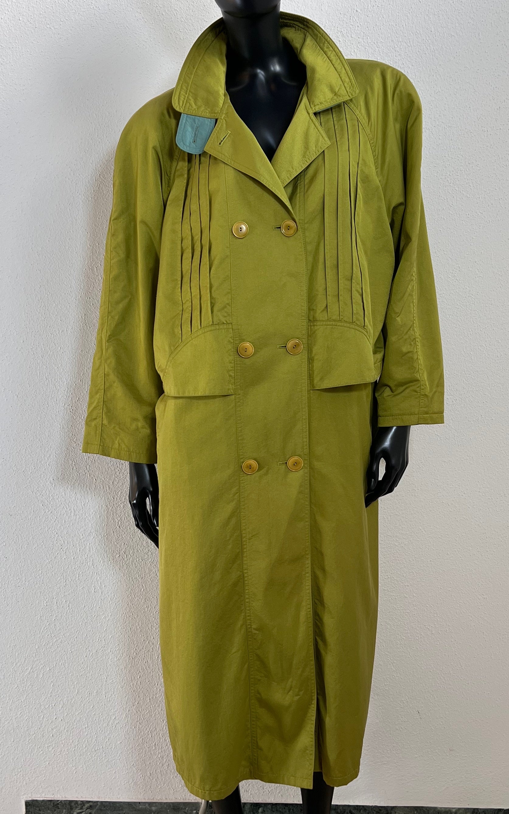 Vintage Green Autum Trenchcoat
