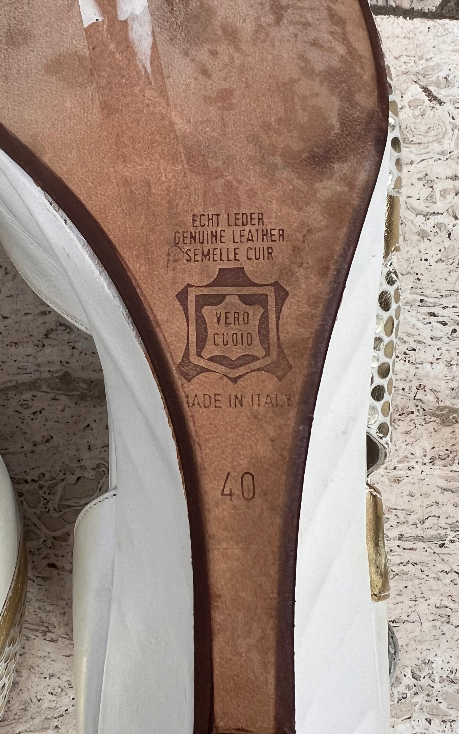 Vintage Linea Wally's Venezia Parrot Wedges 40