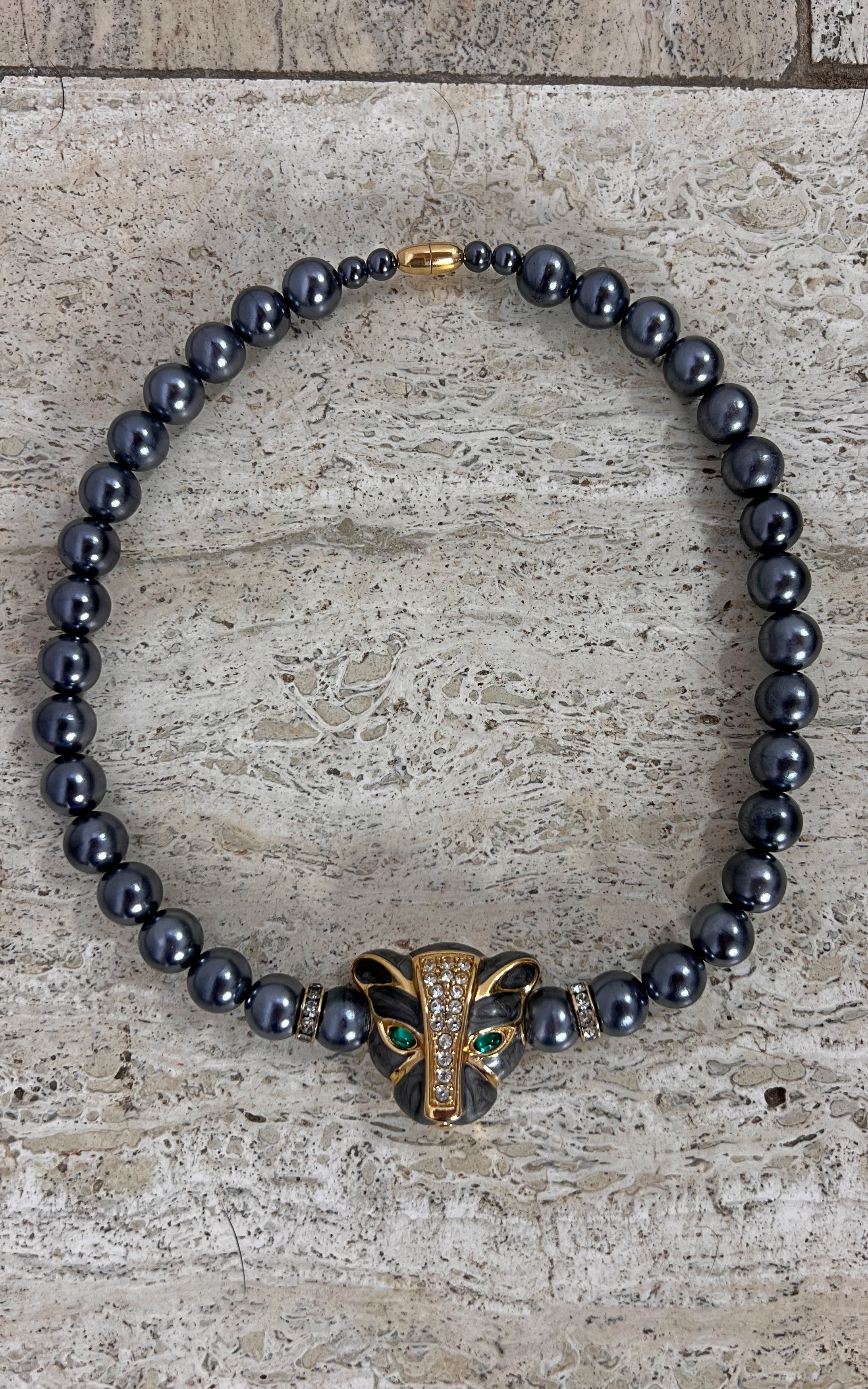 Vintage K.J.L. for Avon Leopard Necklace