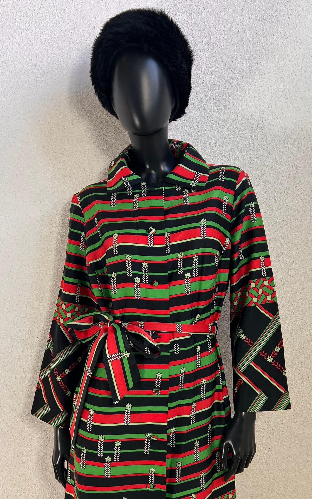 Vintage 1970s Printed Maxi Dress