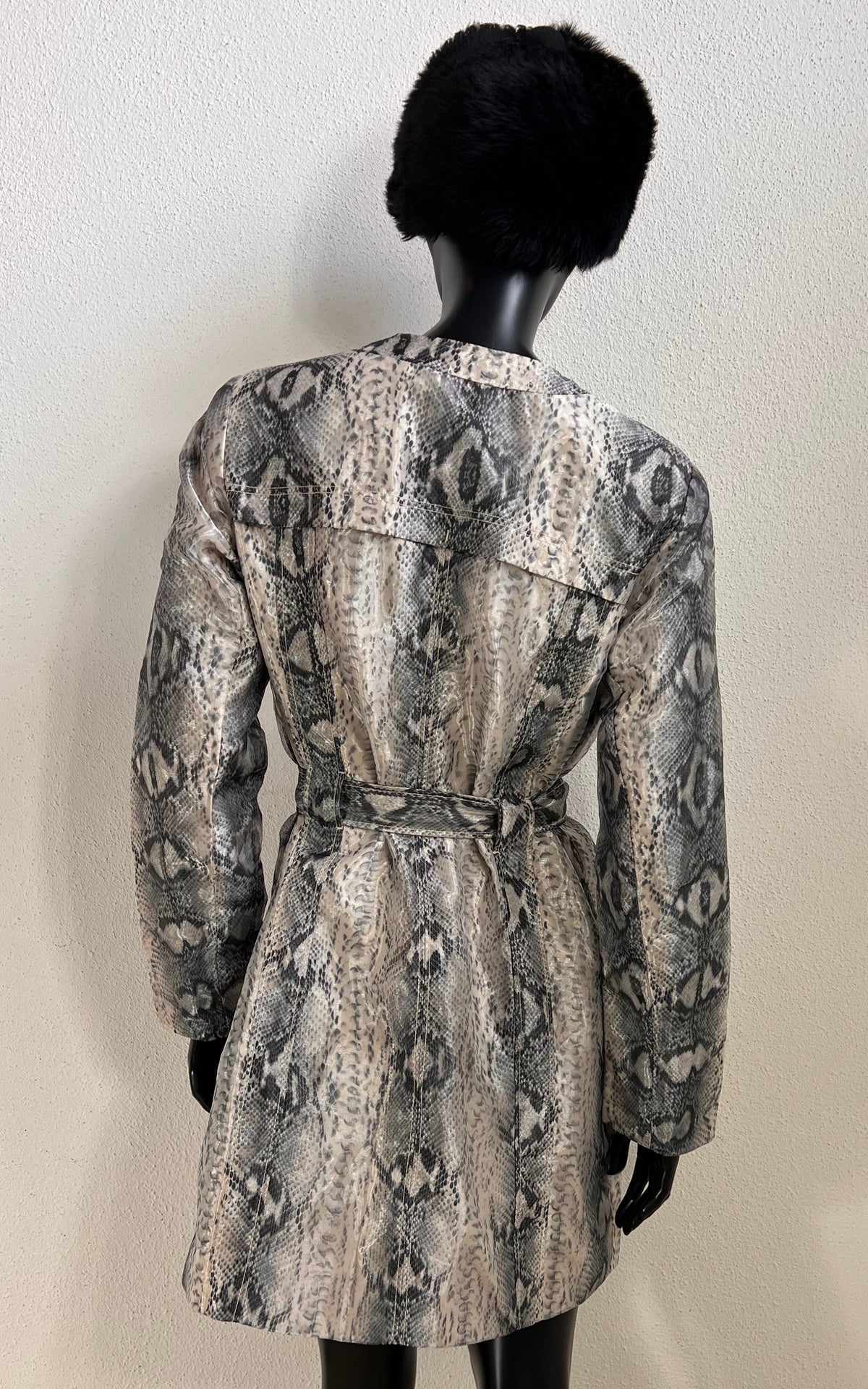 Vintage Alba Moda Snake Print Coat
