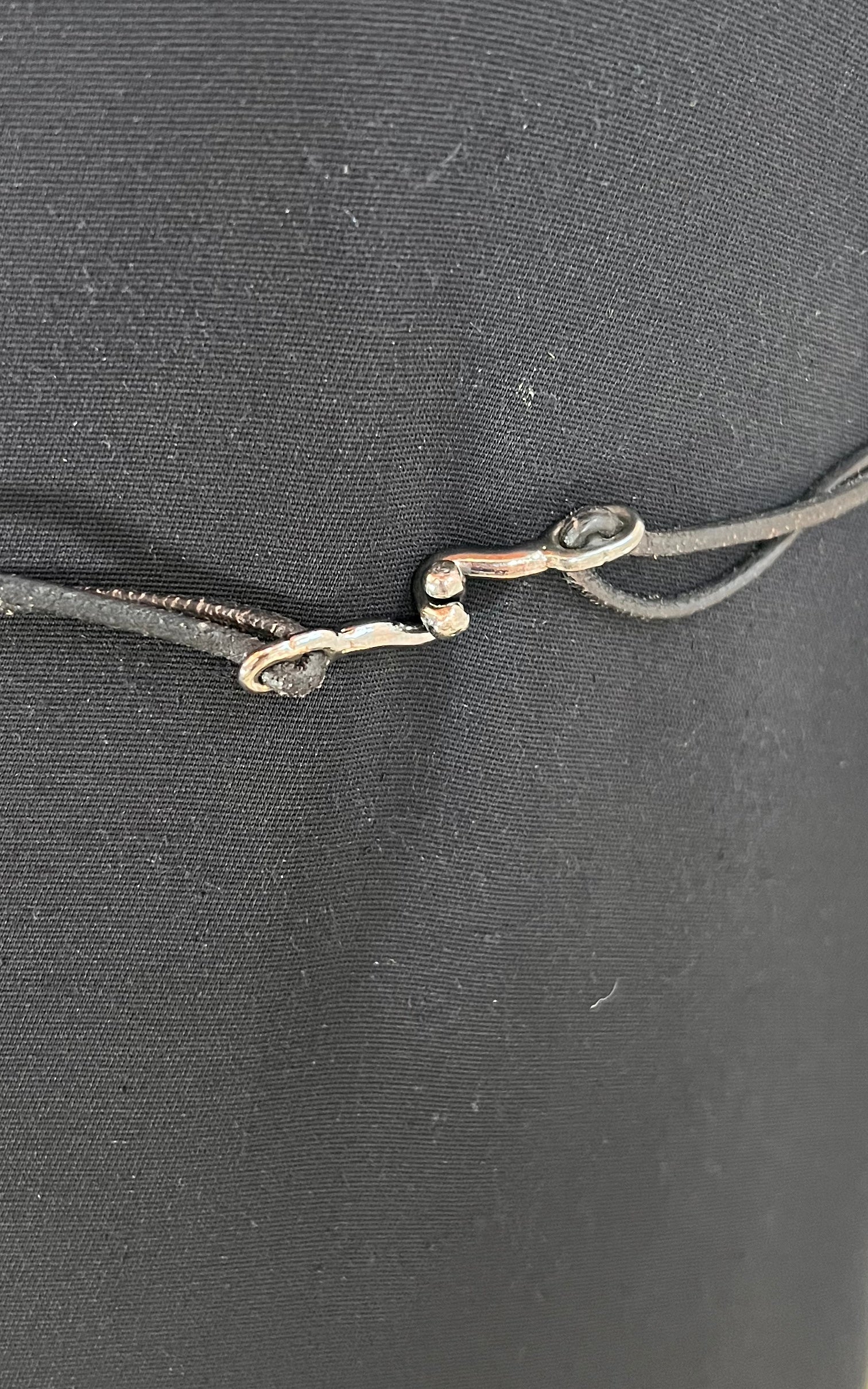 Abito vintage con dettagli in pelle Paco Rabanne Y2K