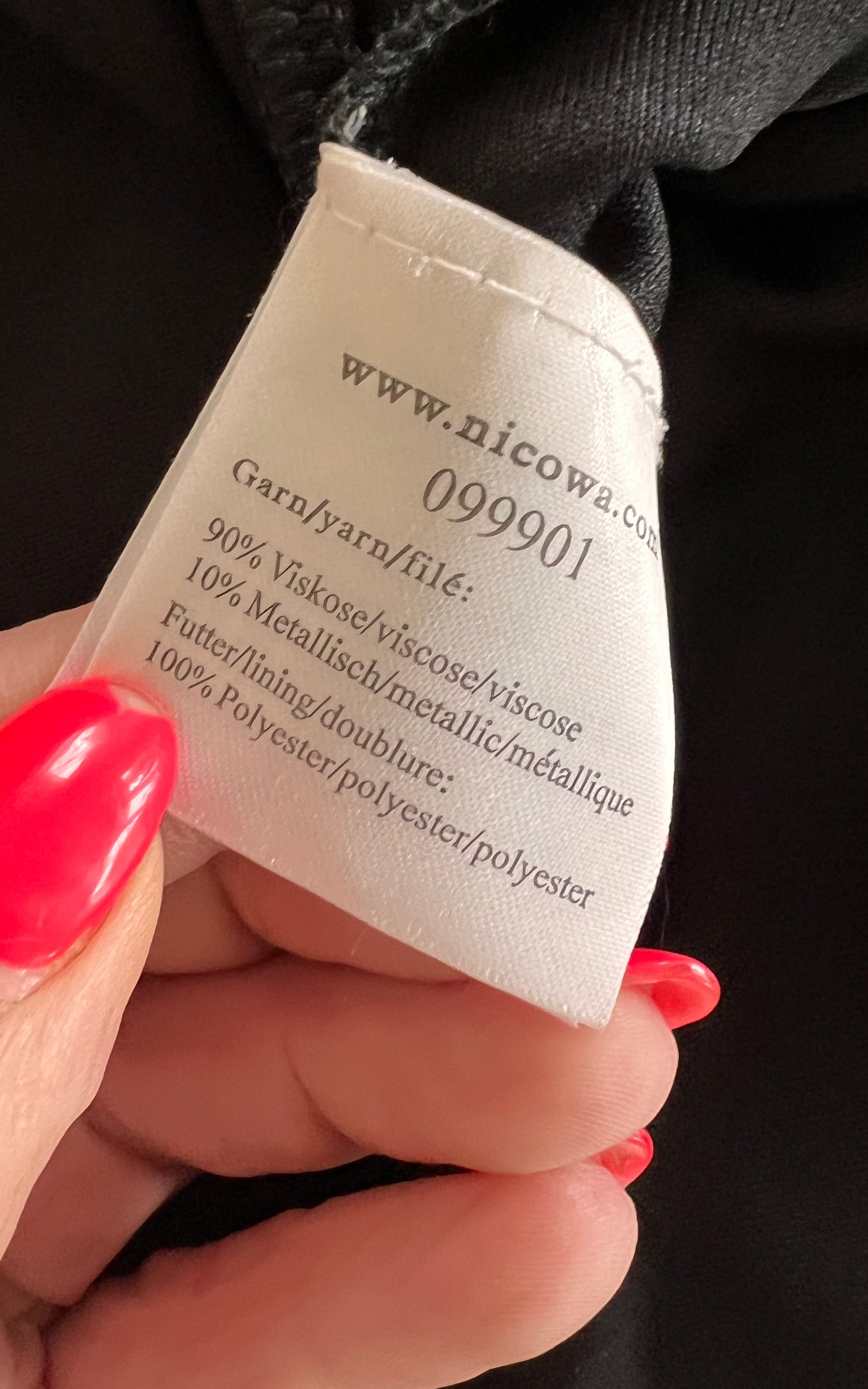 Abito vintage all'uncinetto Nicowa anni '90