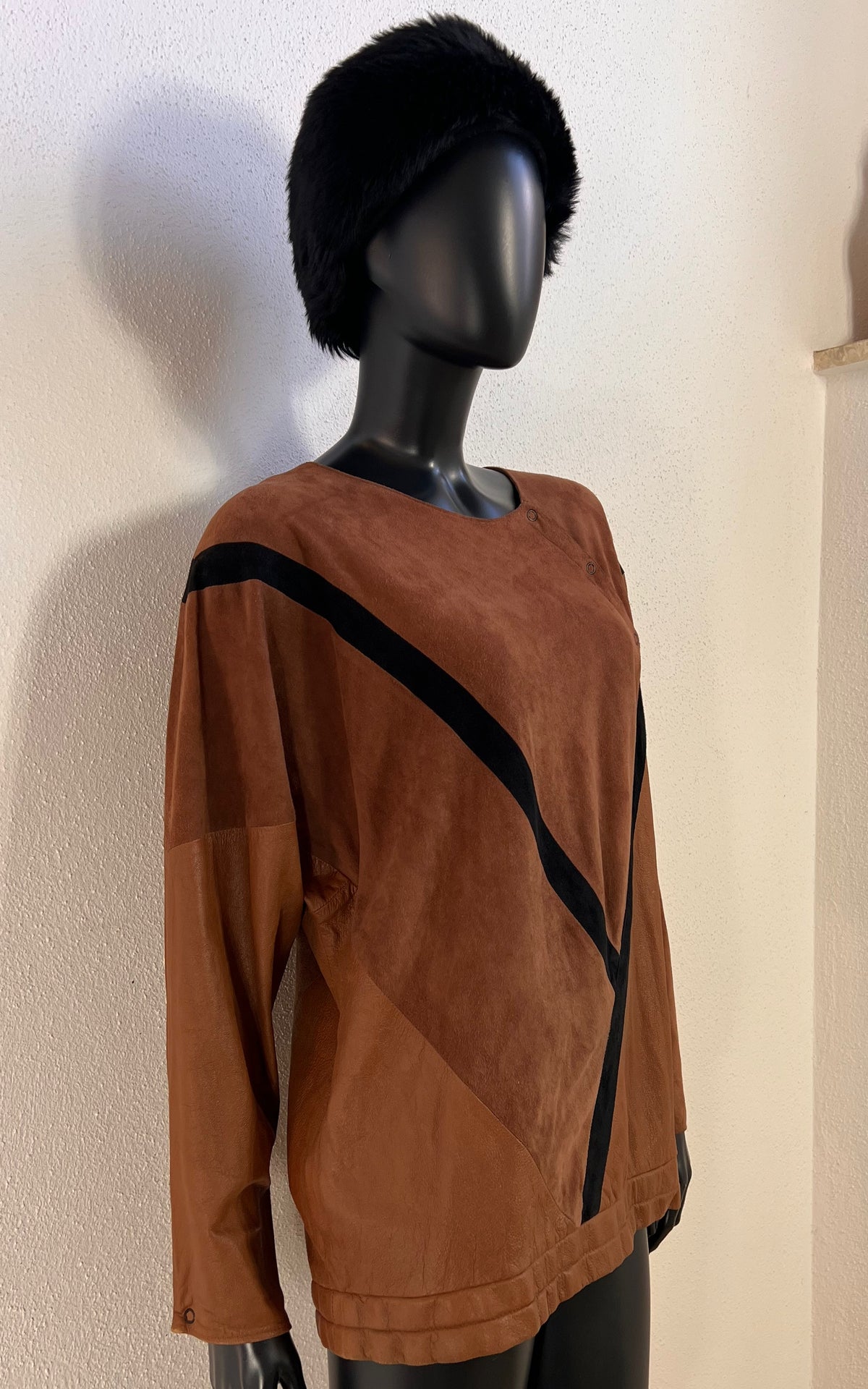 Vintage Zeiler Suede Leather Sweater
