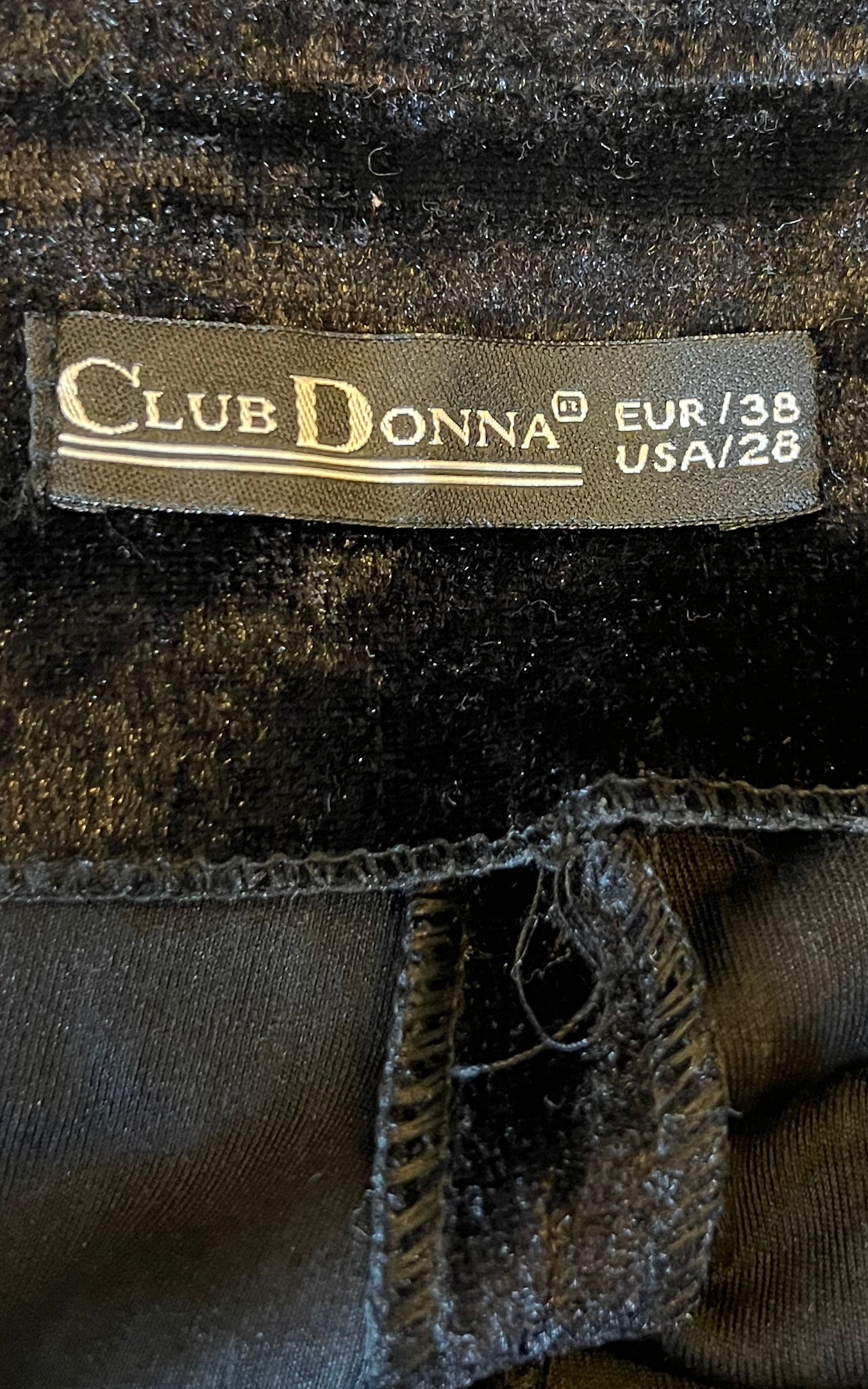 Vintage 90s Velvet Low Waist Pant