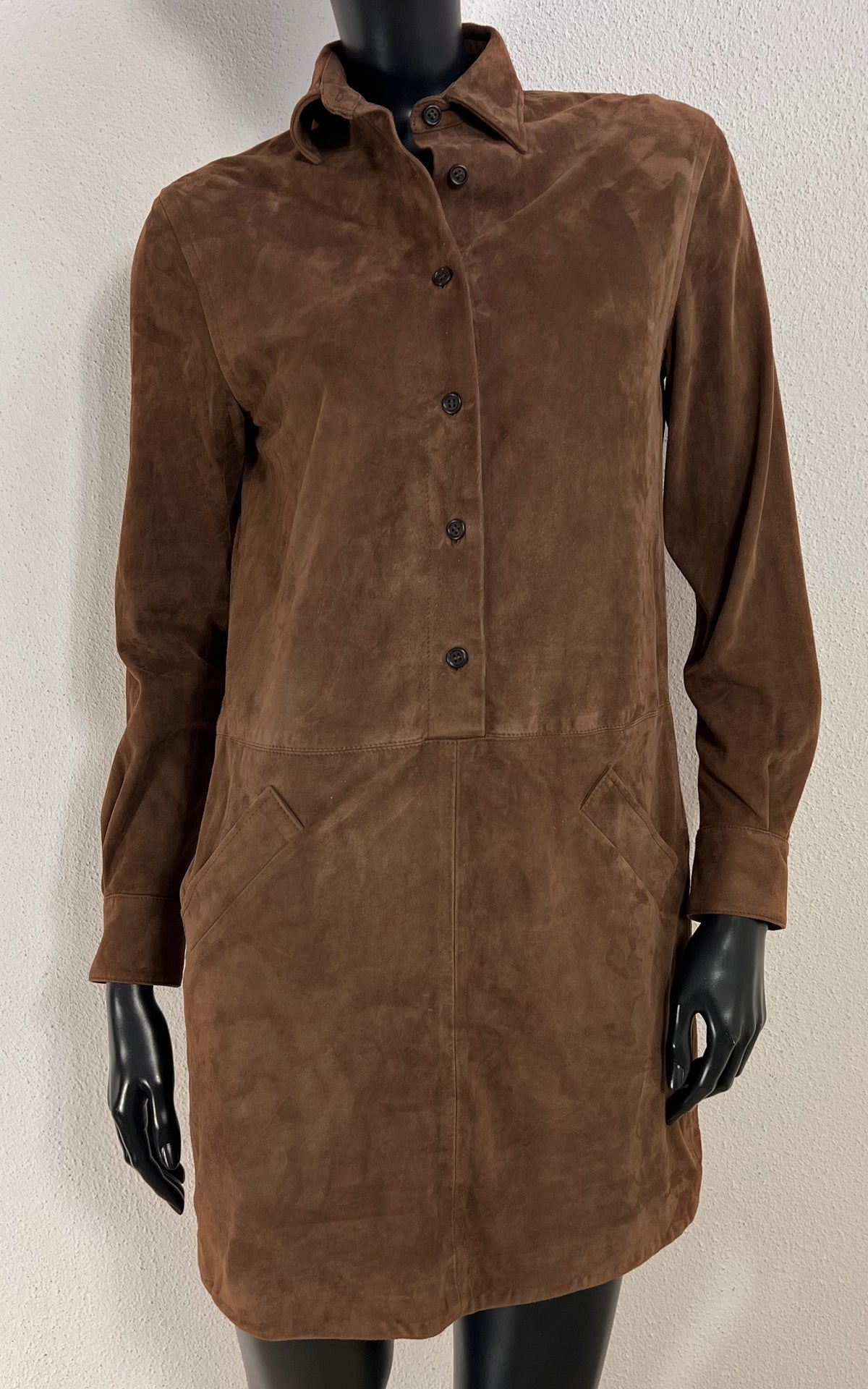 Lauren Ralph Lauren Brown Suede Shirt Dress