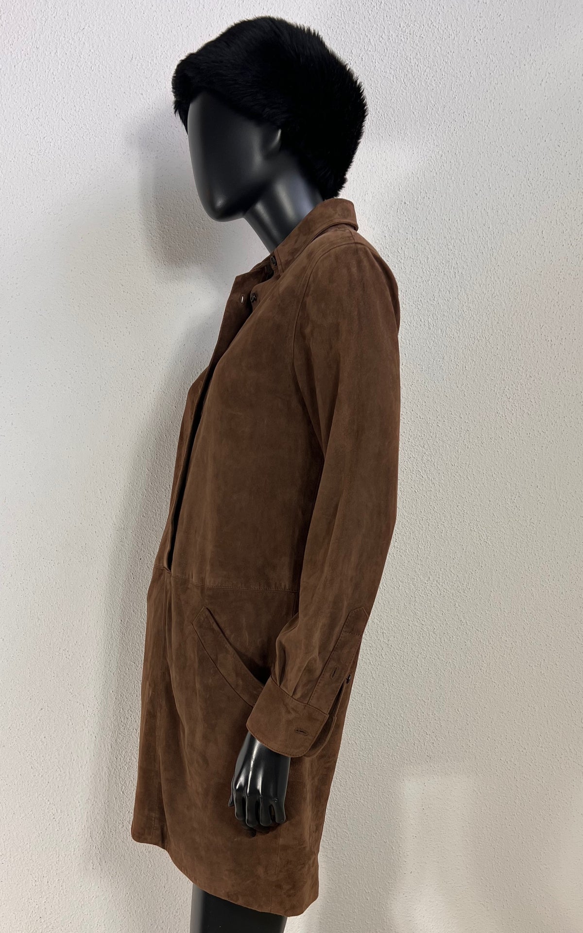 Lauren Ralph Lauren Brown Suede Shirt Dress