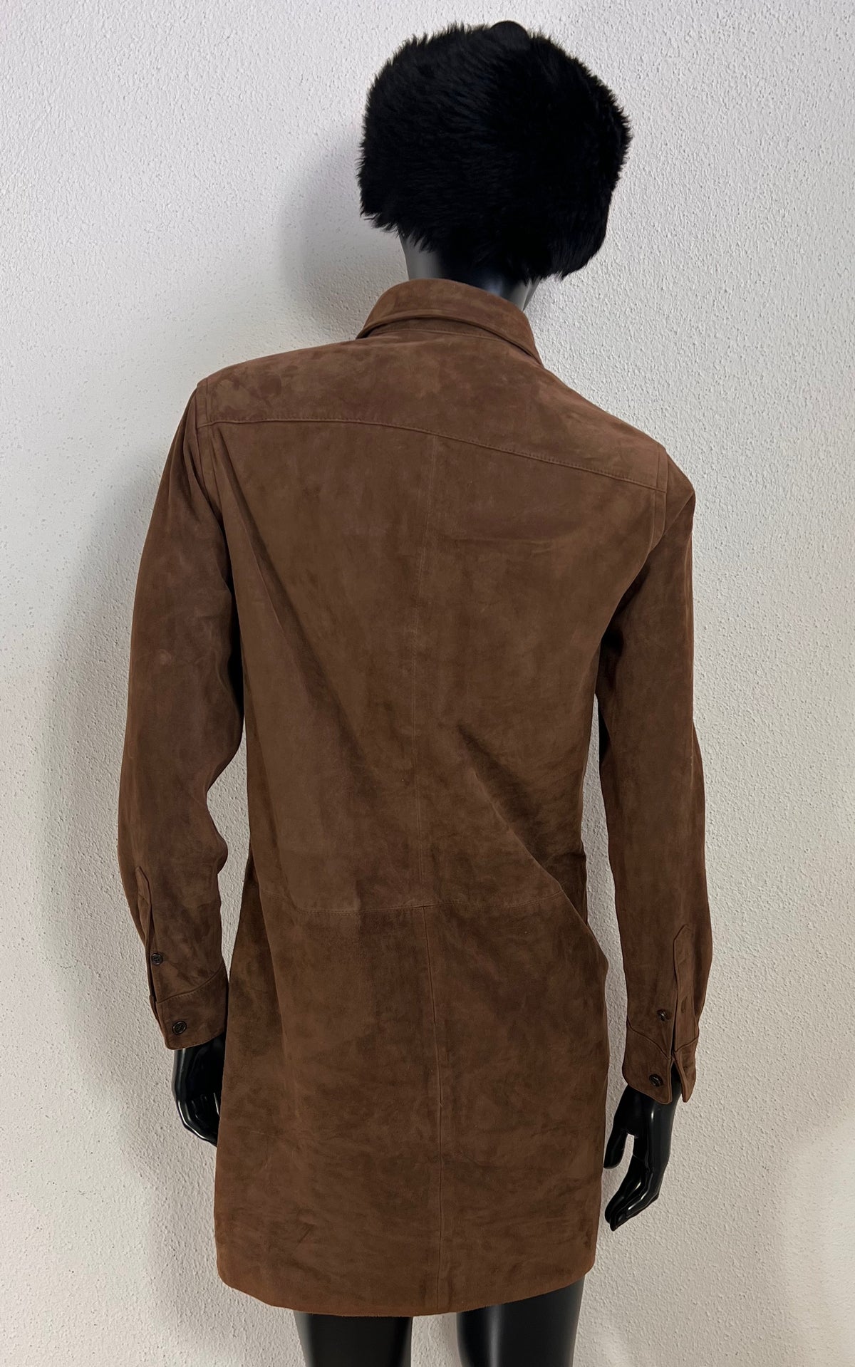 Lauren Ralph Lauren Brown Suede Shirt Dress