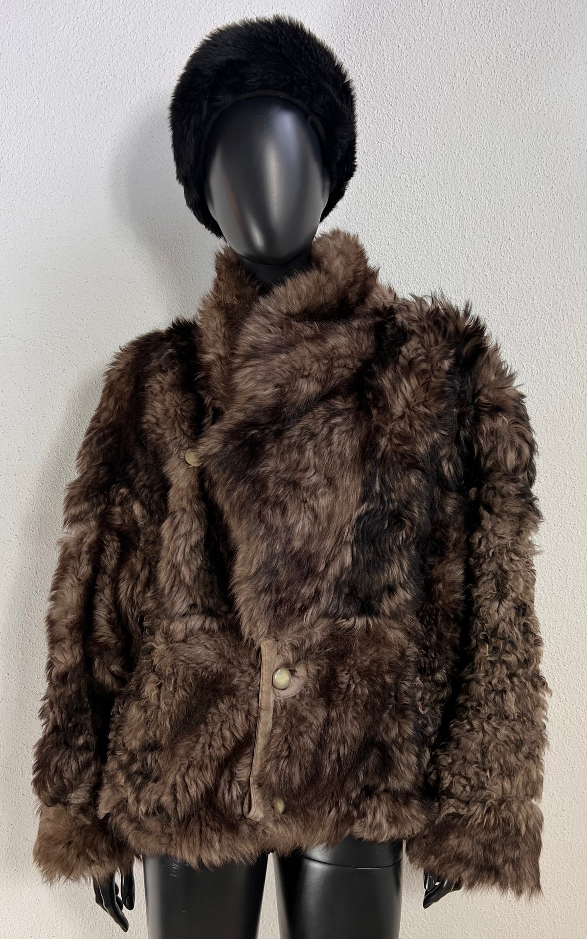 Reworked Curly Lamb Shearling Jacket