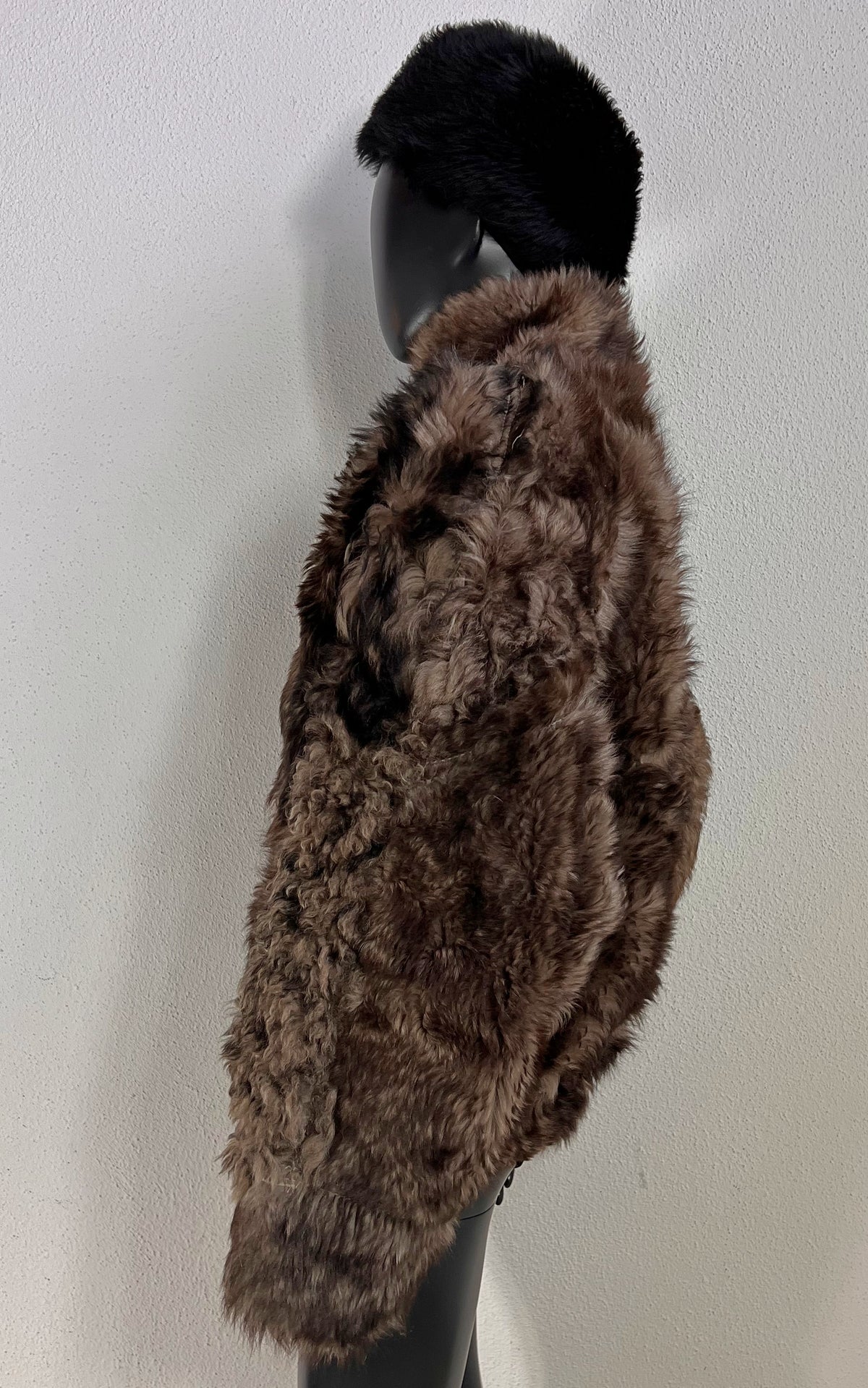 Reworked Curly Lamb Shearling Jacket
