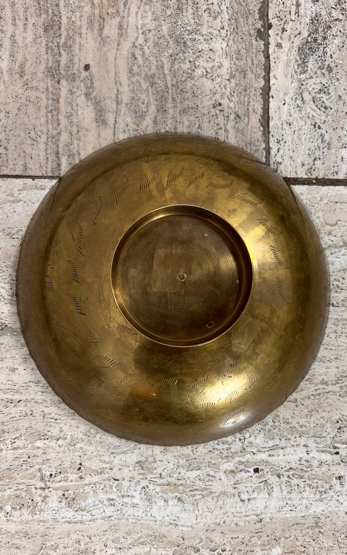 Vintage Oriental Inspired Brass Bowl