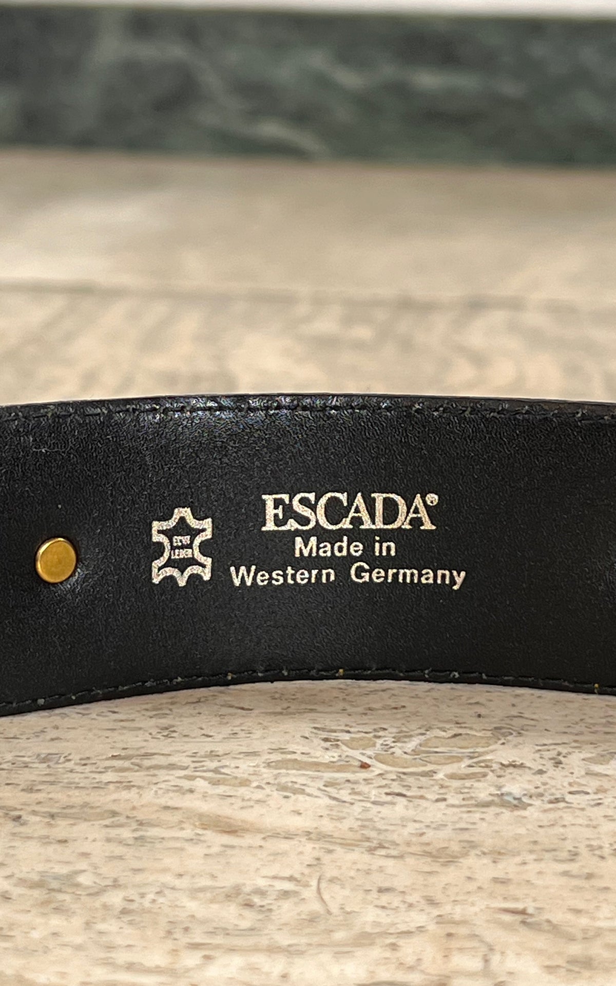 Vintage 80s Escada Suede Statement Belt