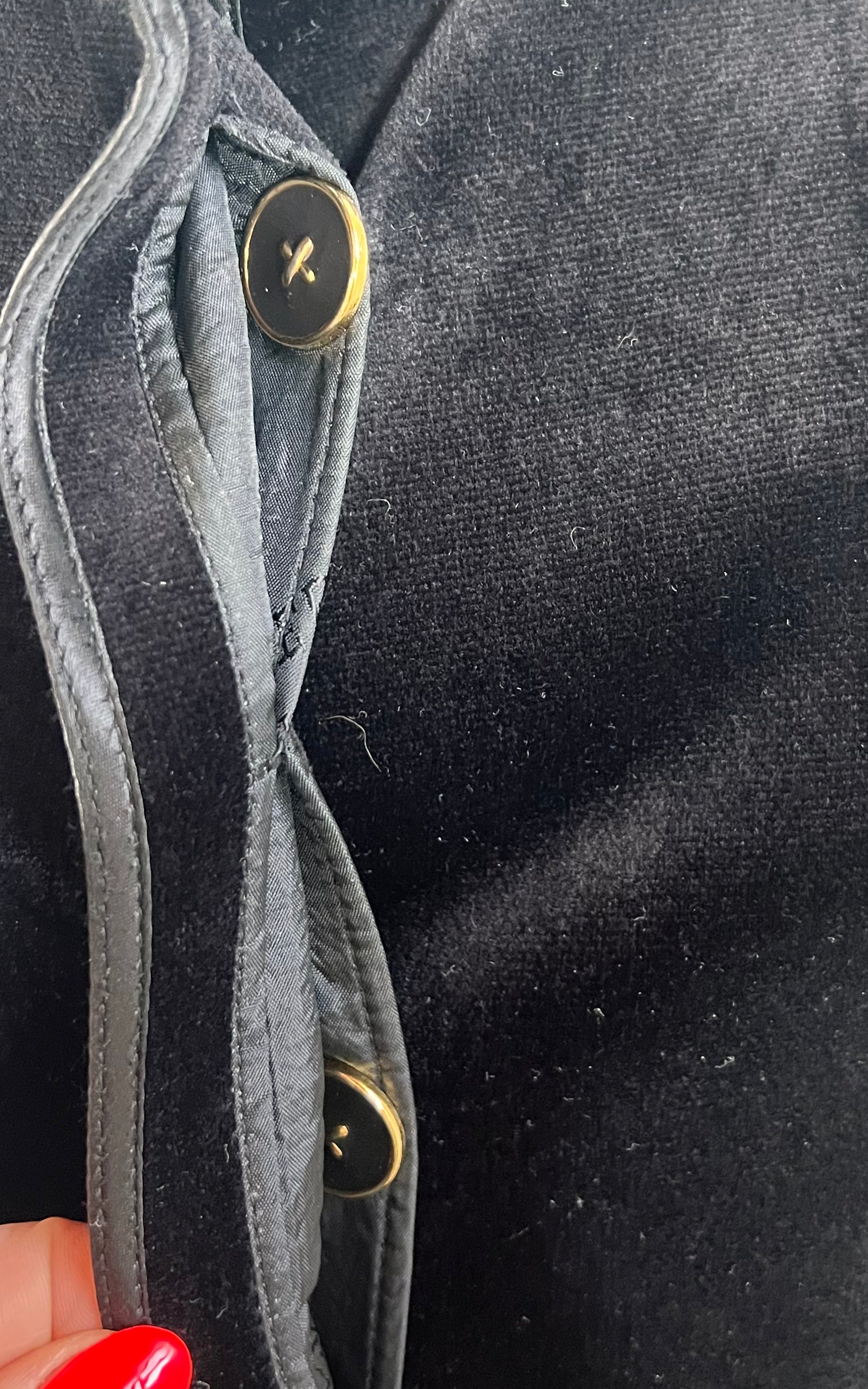 Vintage 70s Louis Feraud Velvet Coat