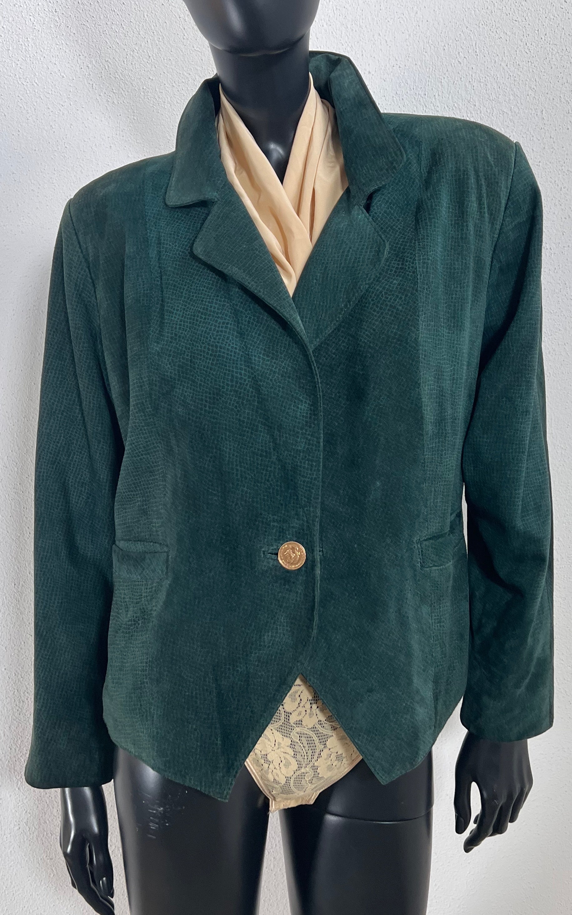 Vintage 90s Suede Snake Leather Jacket