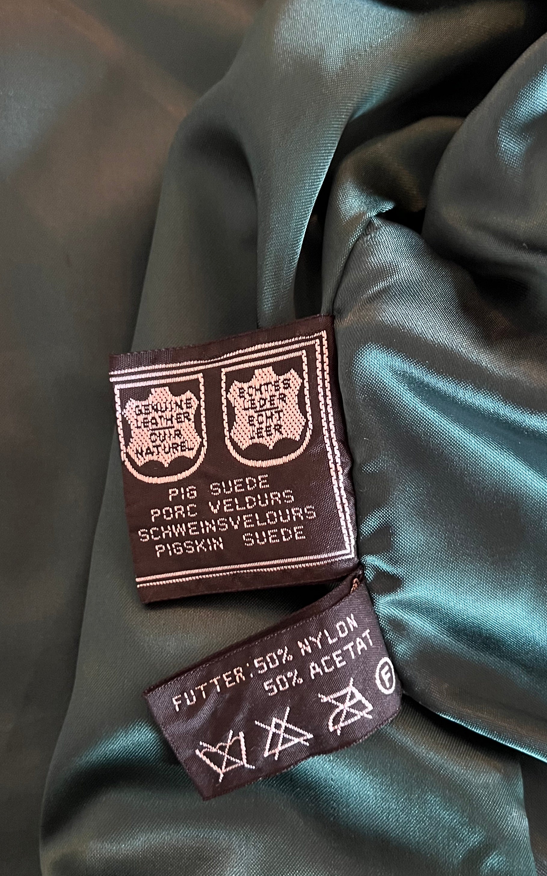 Vintage 90s Suede Snake Leather Jacket