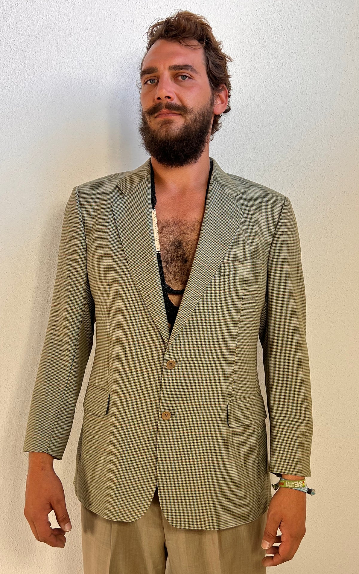 Vintage MENS Burberry “Bennet” Houndstooth Blazer