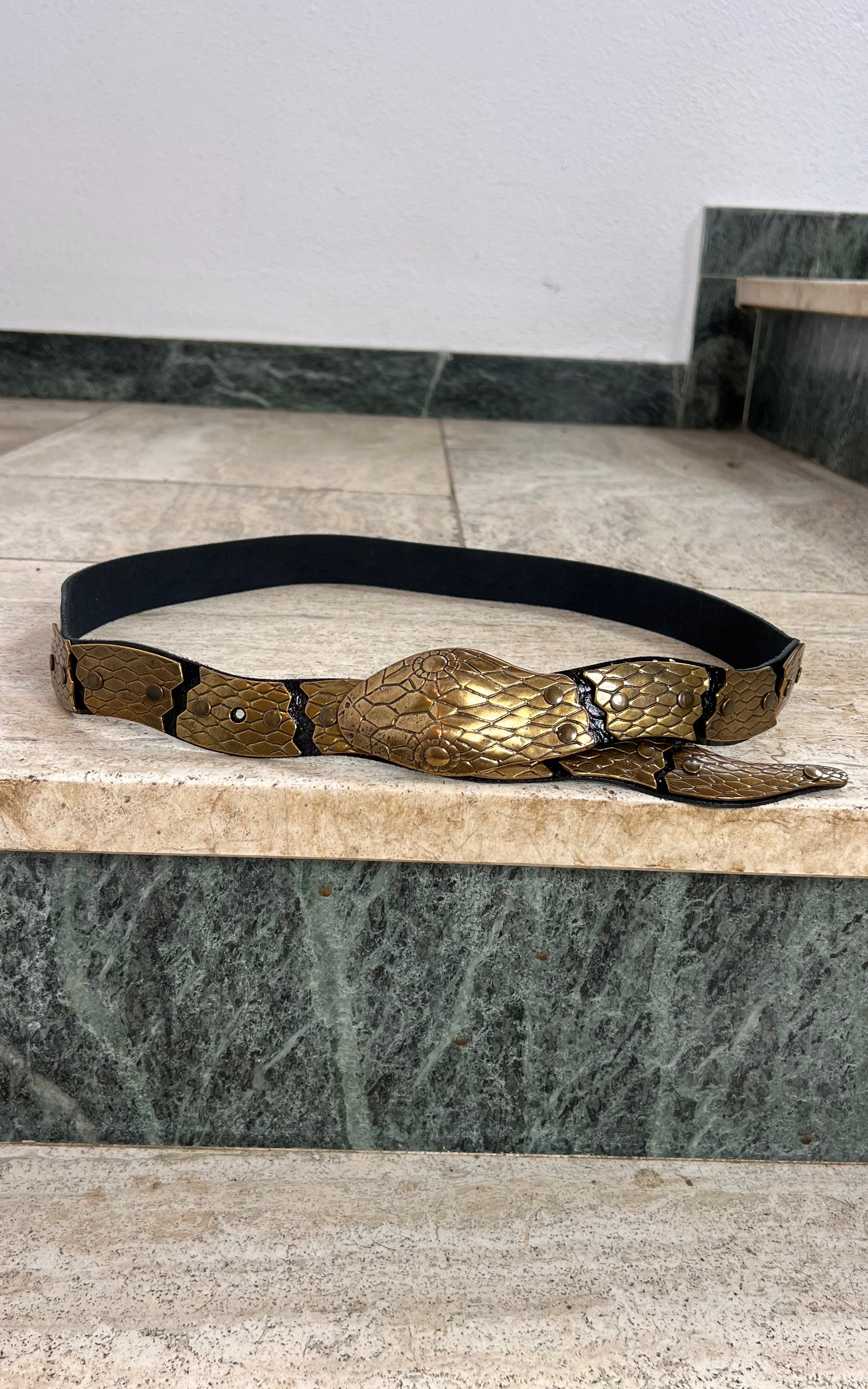 Vintage Snake Belt Gold