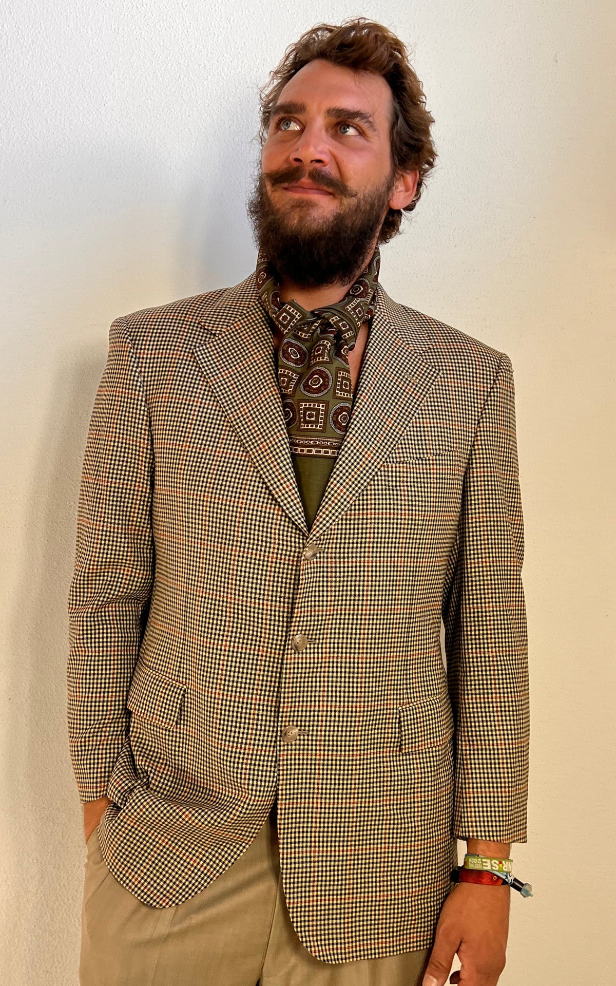 Vintage MENS Regent Wool Check Blazer