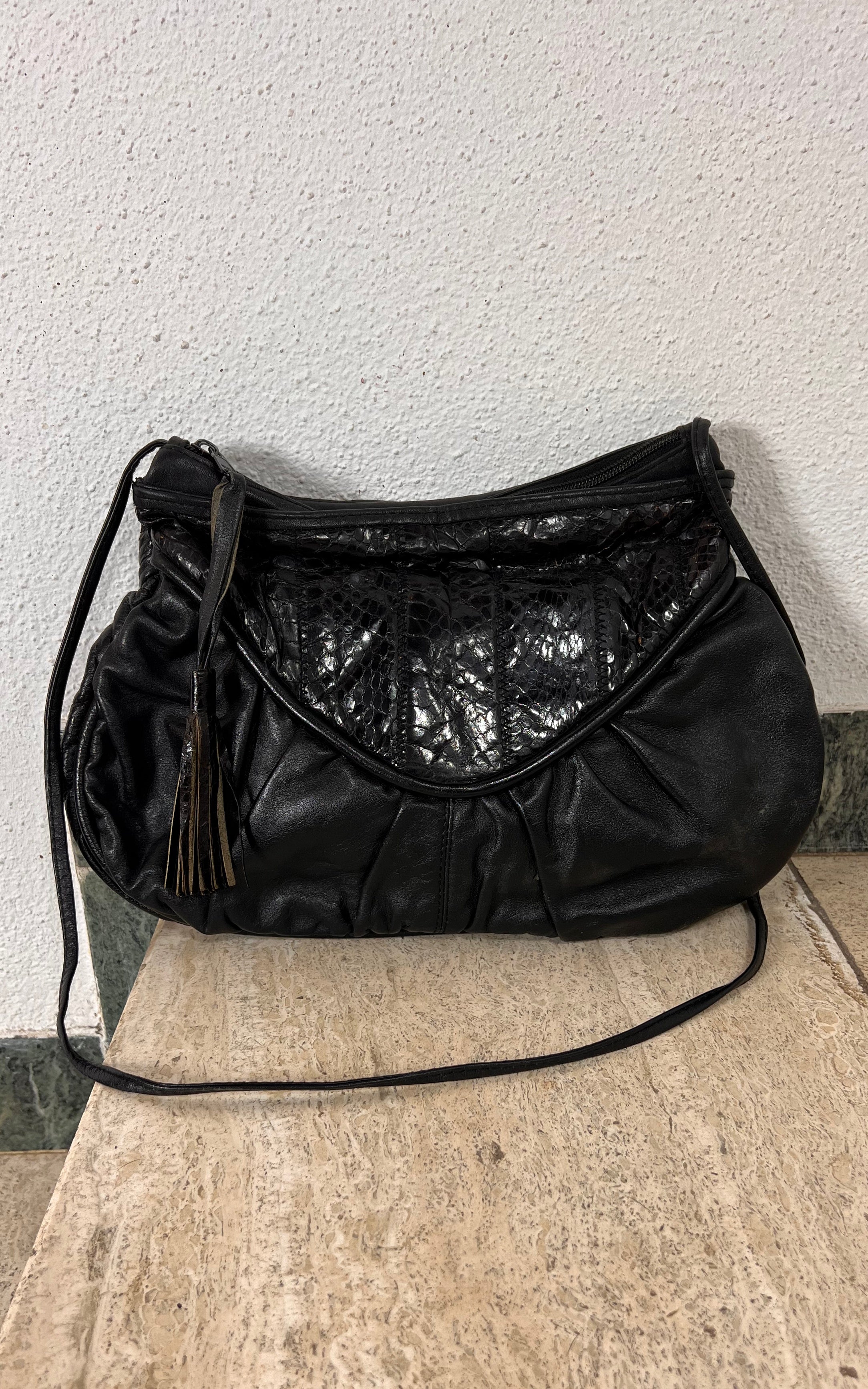 Vintage 80s Snakeskin Pouch