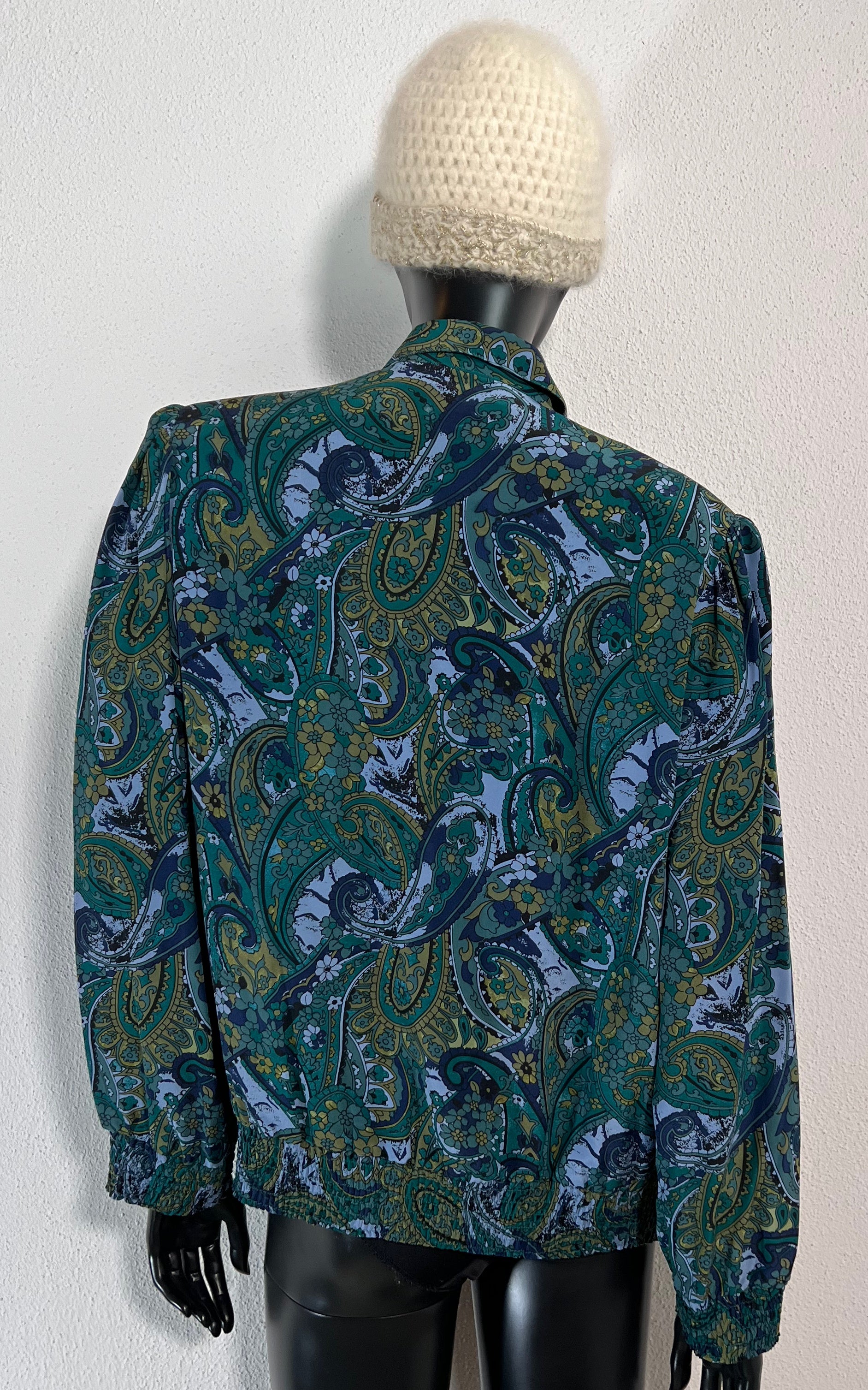 Vintage Paisley Silk Blouse