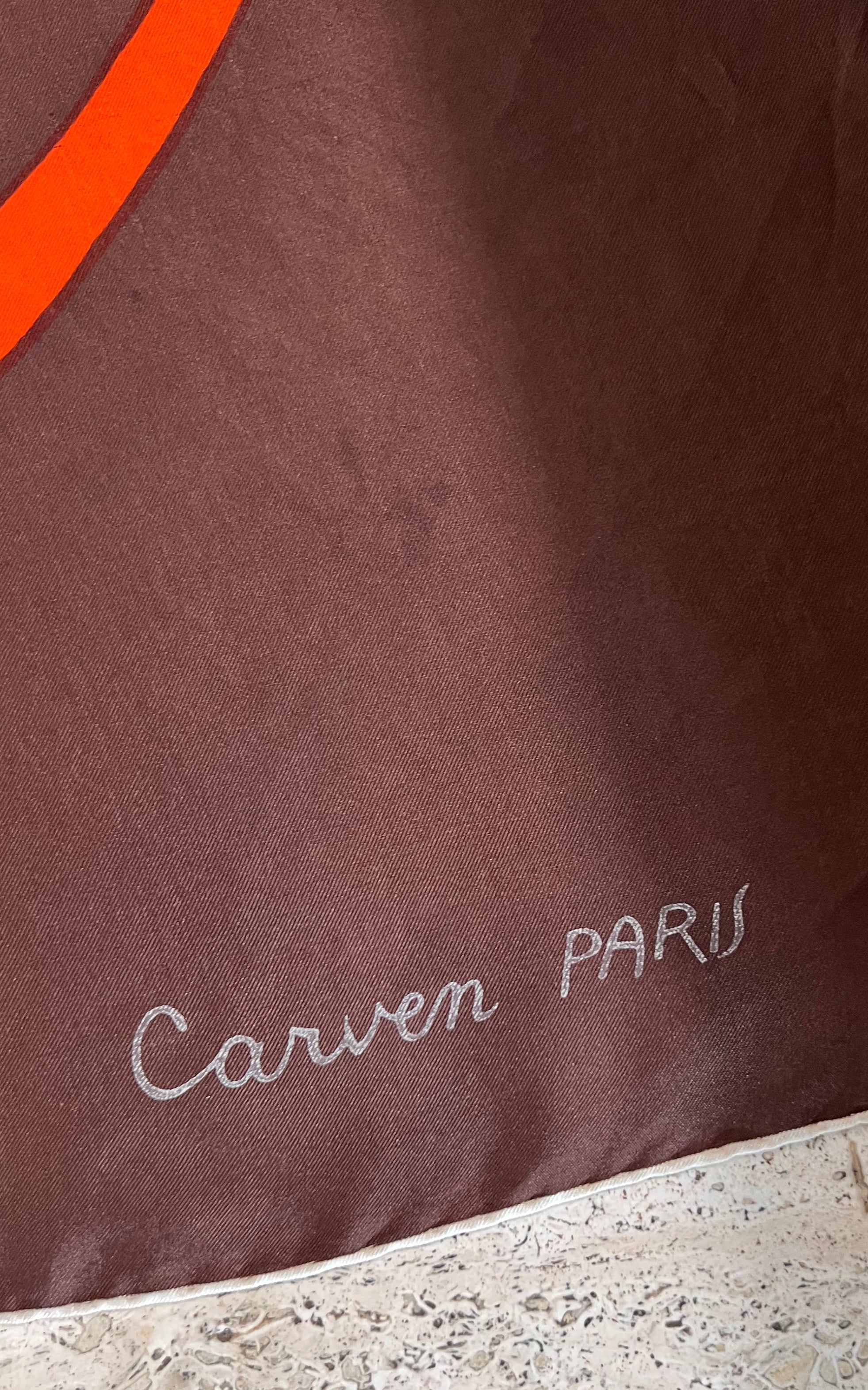 Vintage Carven Paris Silk Foulard