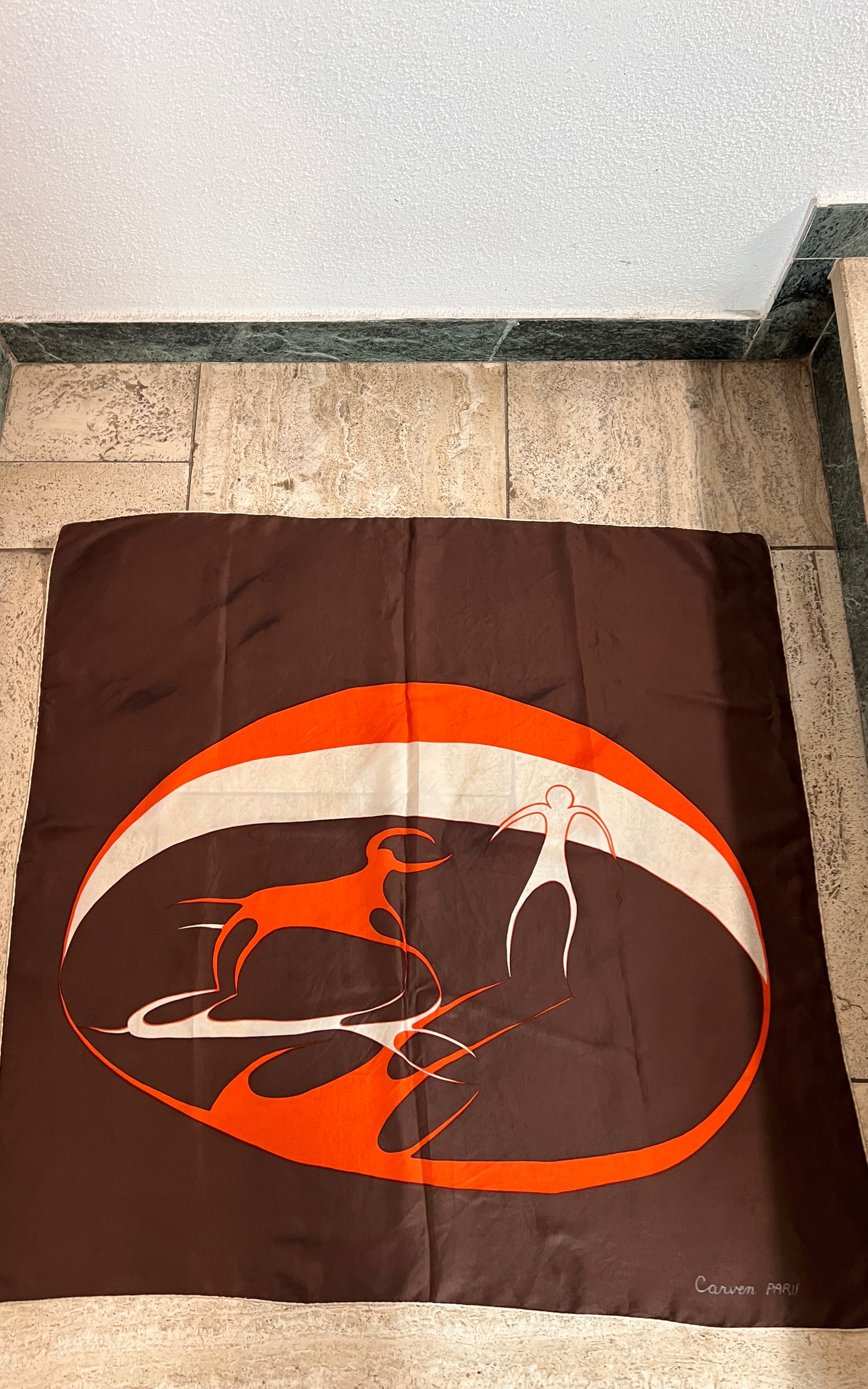 Vintage Carven Paris Silk Foulard