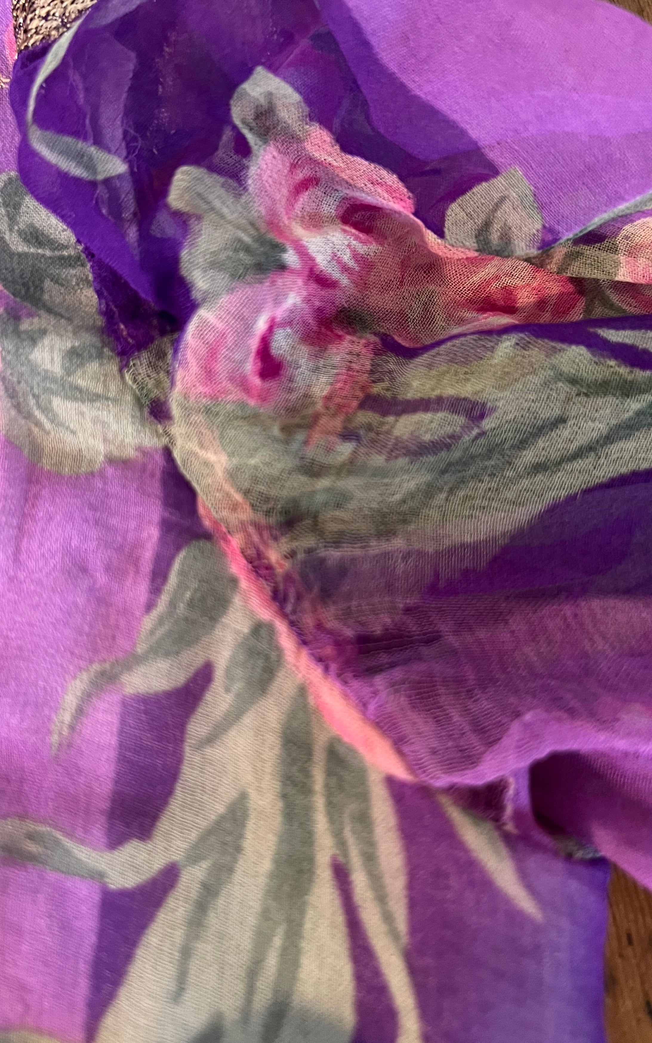 Vintage 70s Silk Dress