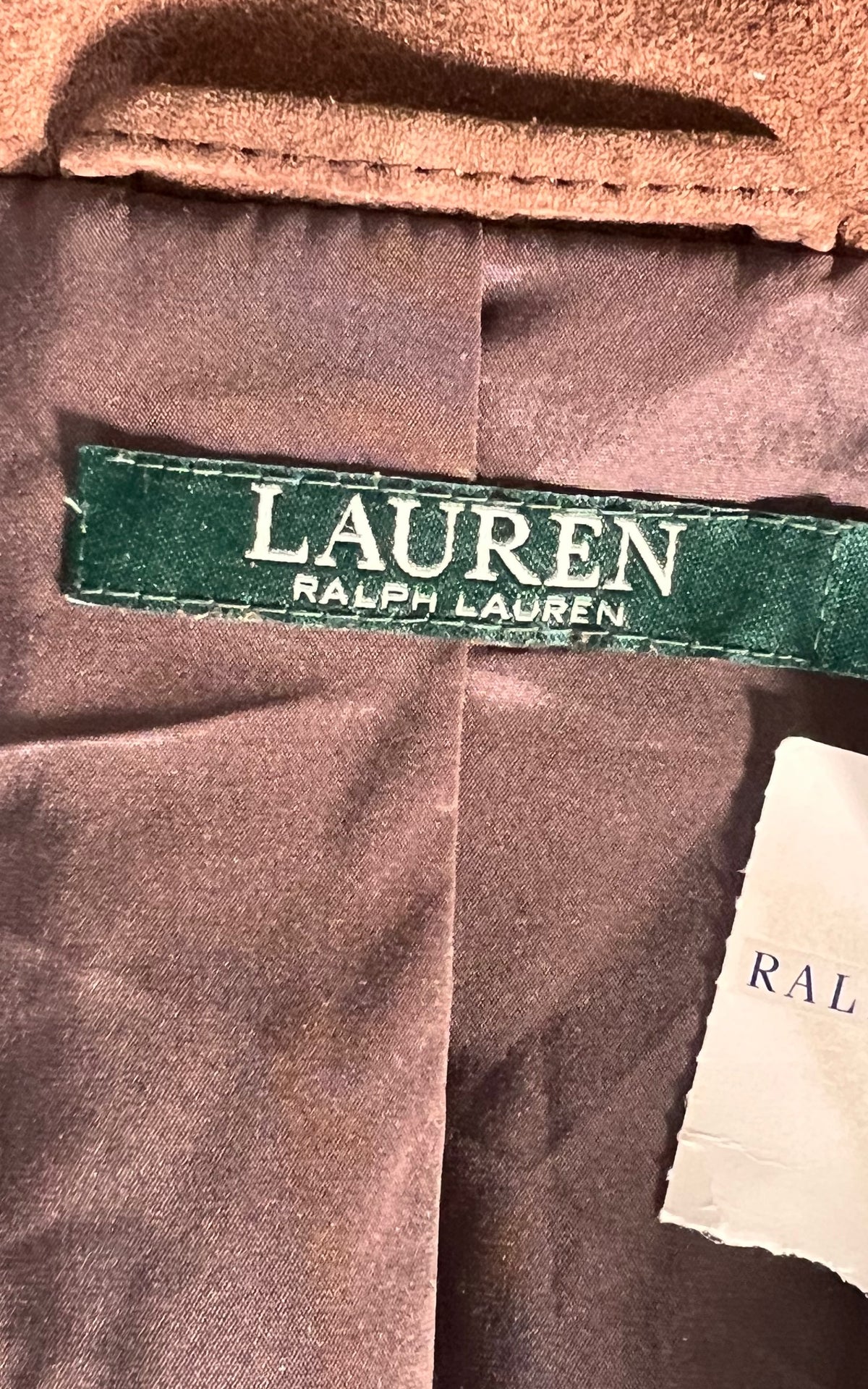 Lauren Ralph Lauren Brown Suede Shirt Dress