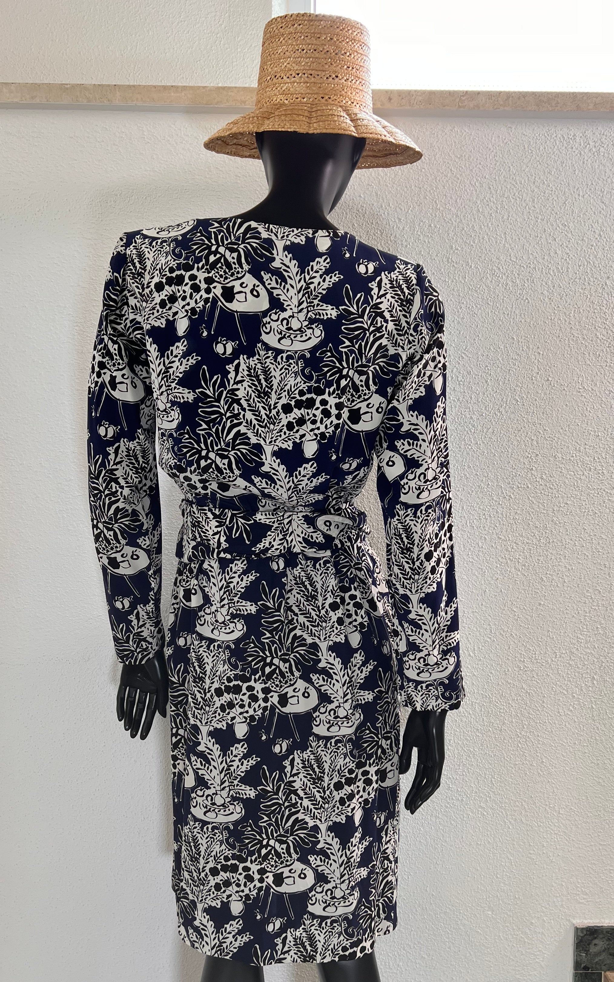 Vintage Yves Saint Laurent Silk Dress with Belt