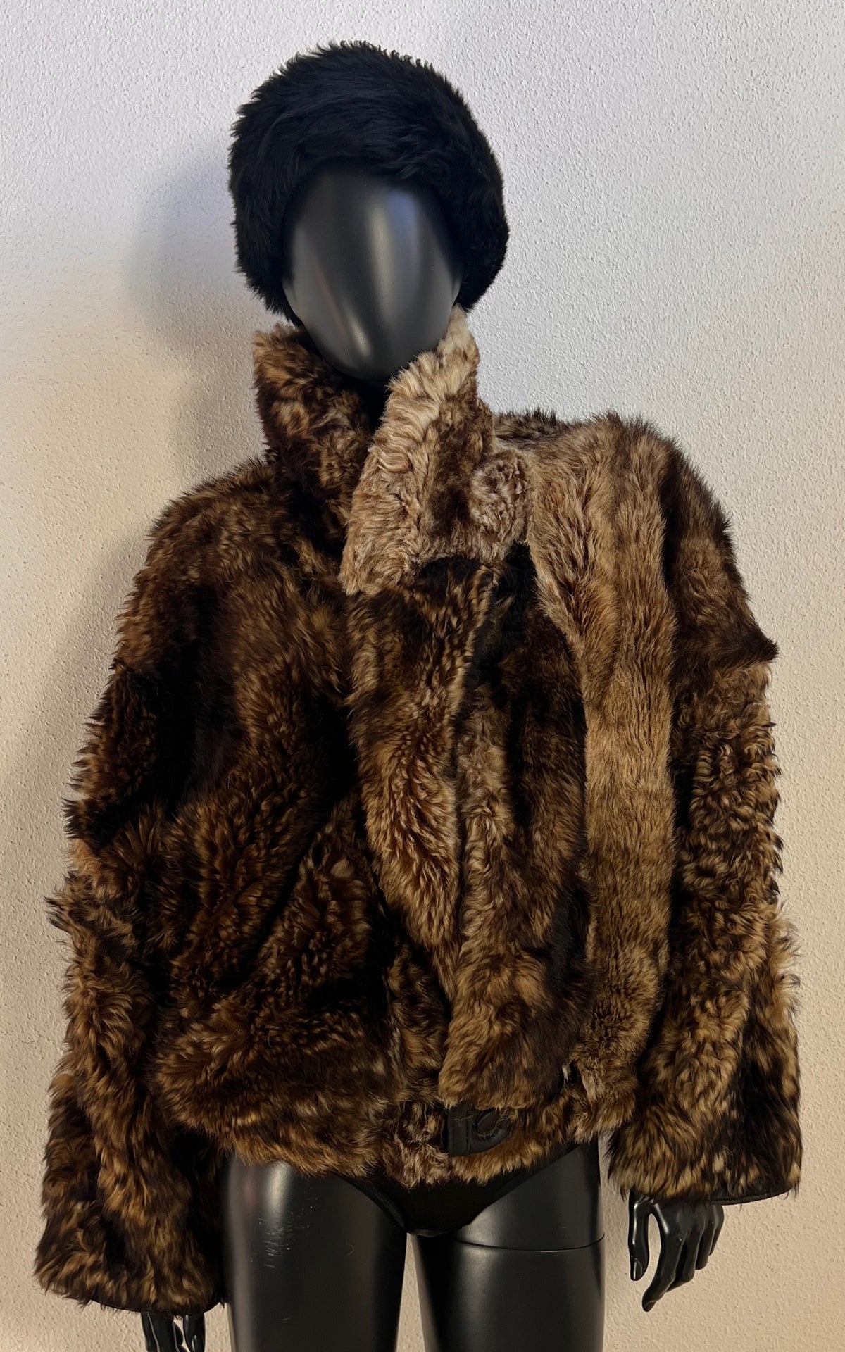 Reworked Curly Lamb Shearling Jacket