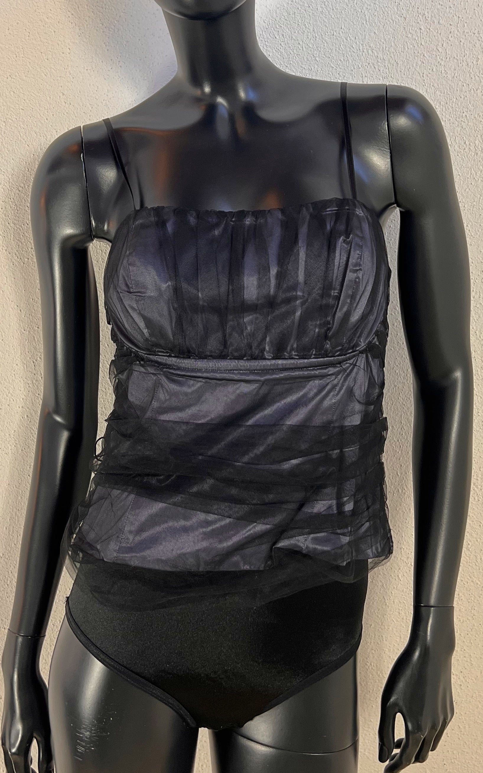 Vintage Vera Mont Tulle Bustier Top