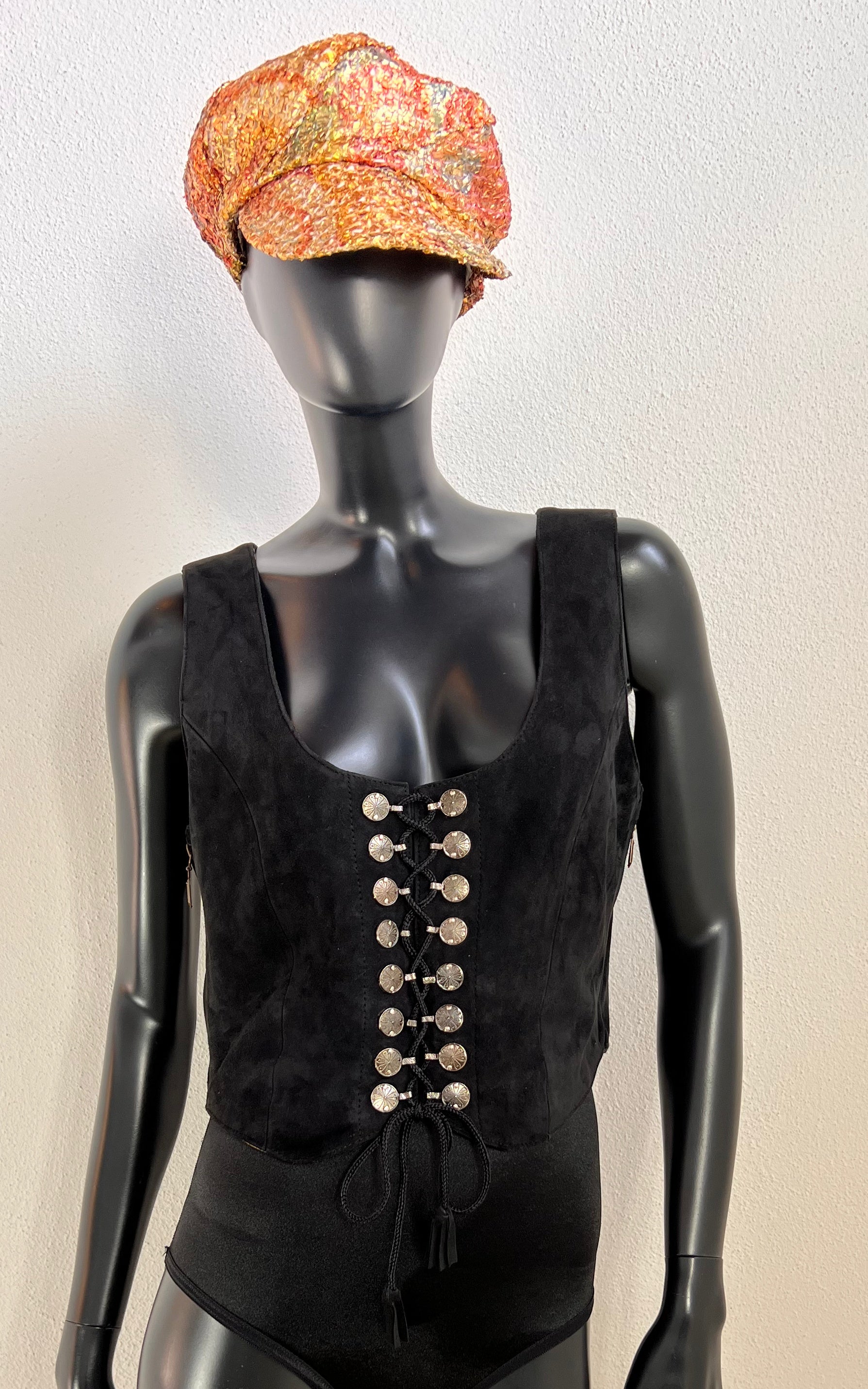 Vintage Suede Corset Top