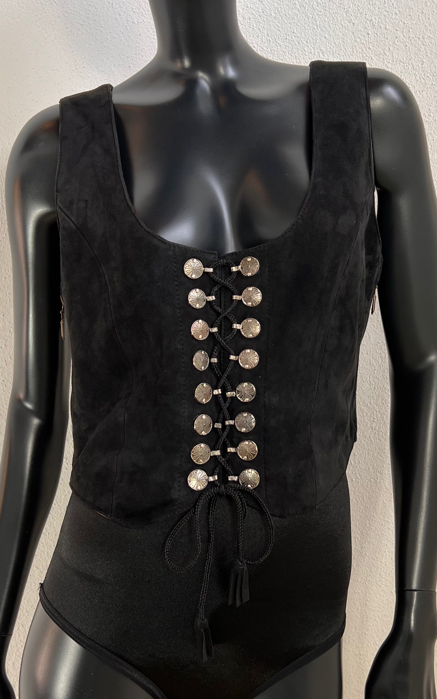 Vintage Suede Corset Top
