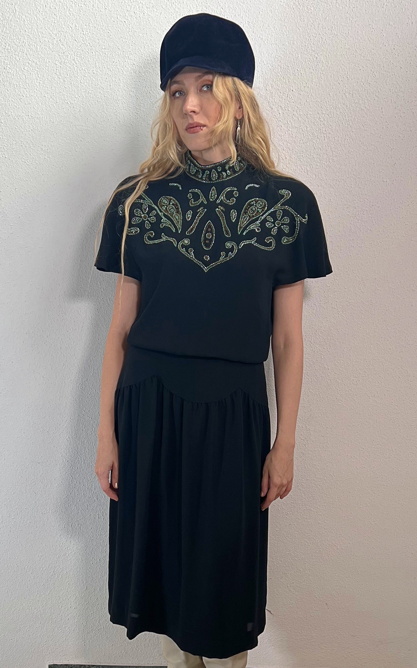 Vintage Yvette Paris Sequin Dress