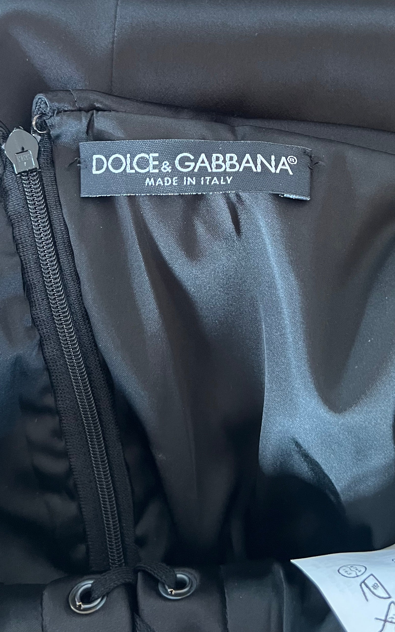 Vintage 90s Dolce & Gabbana Satin Dress