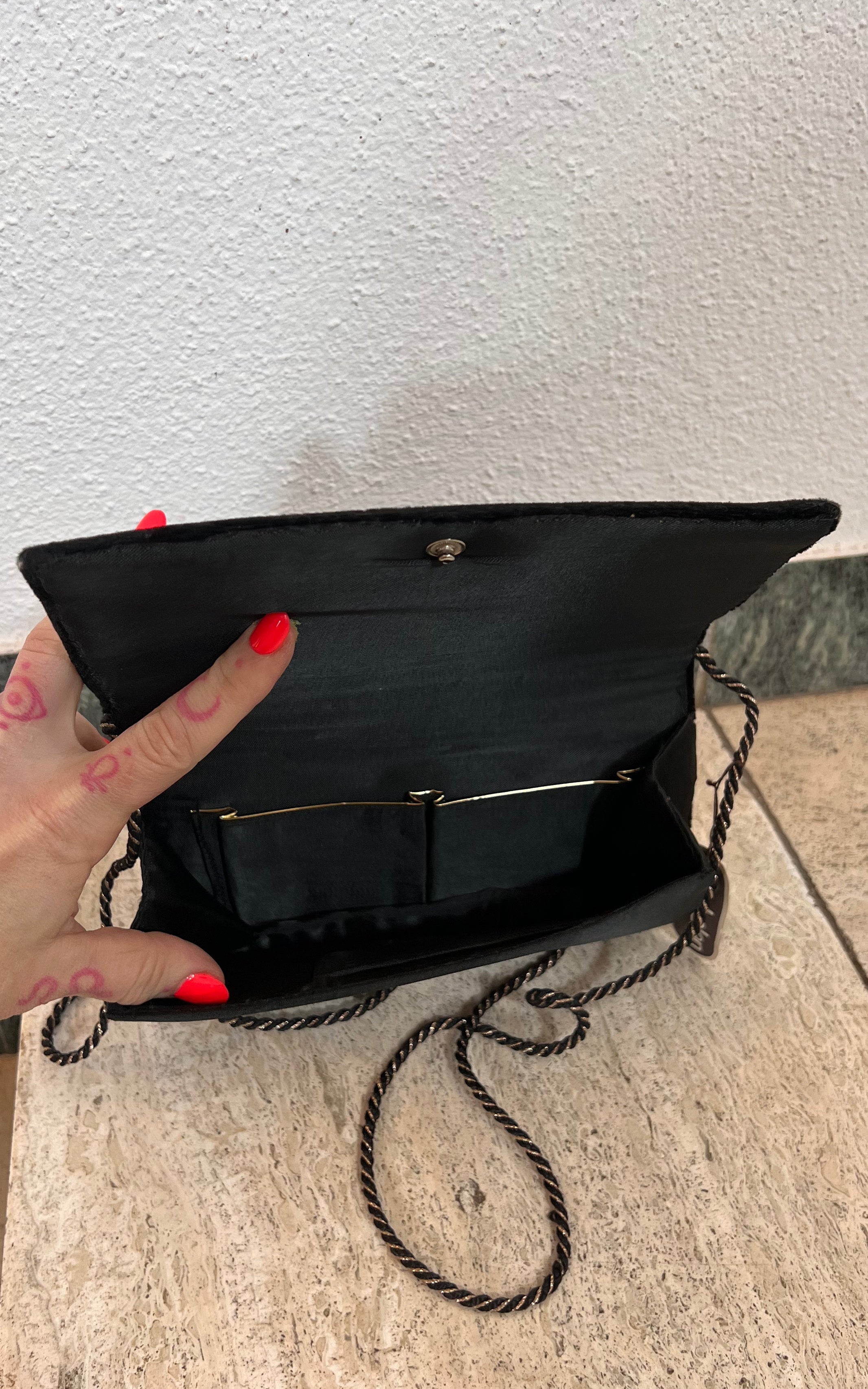 Vintage Velvet Evening Bag