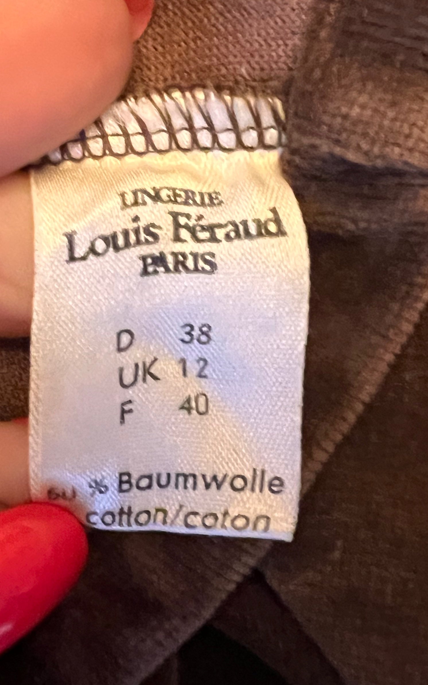 Abito vintage in velluto marrone Louis Feraud