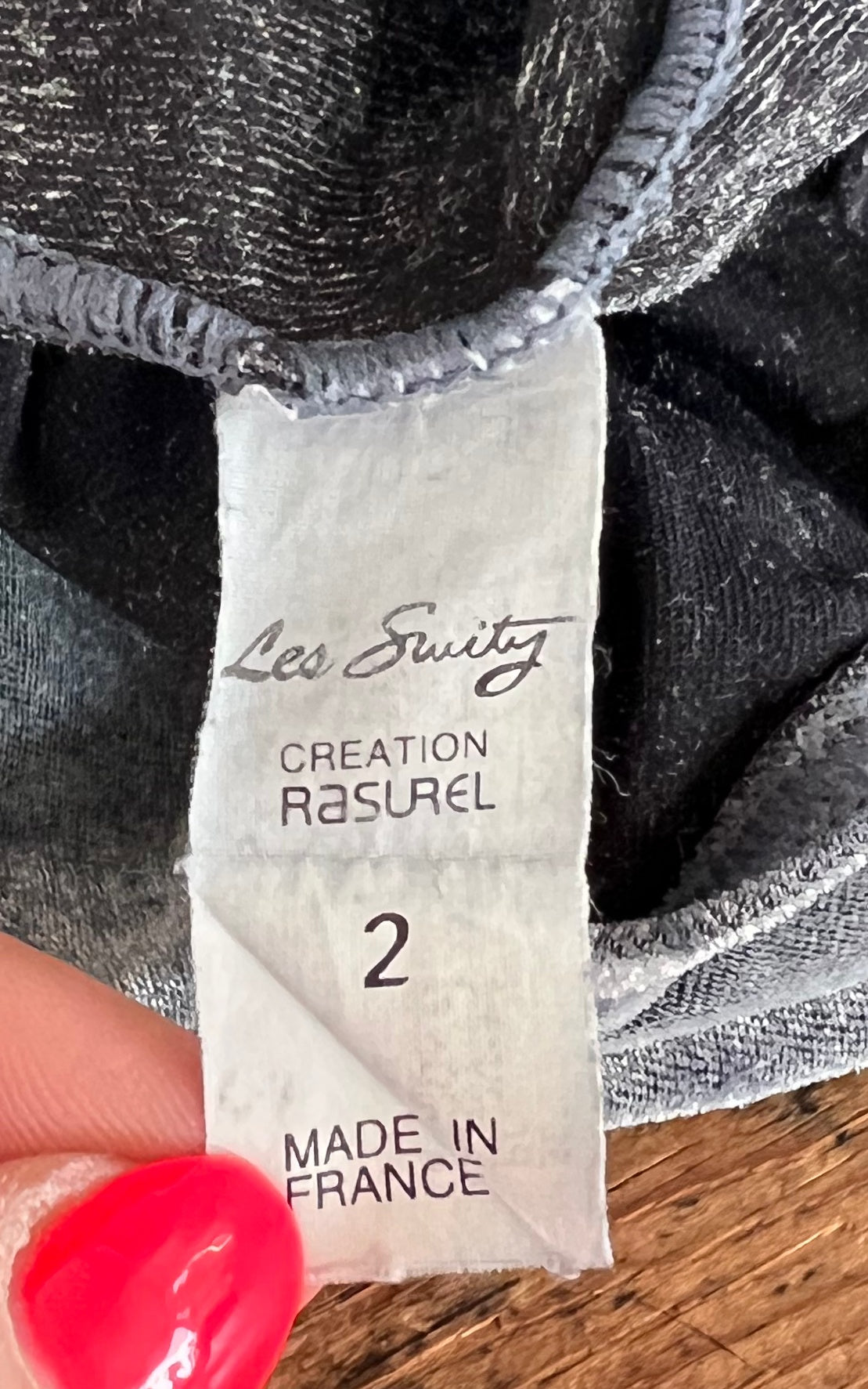 Vintage 90s Silver Velvet Body