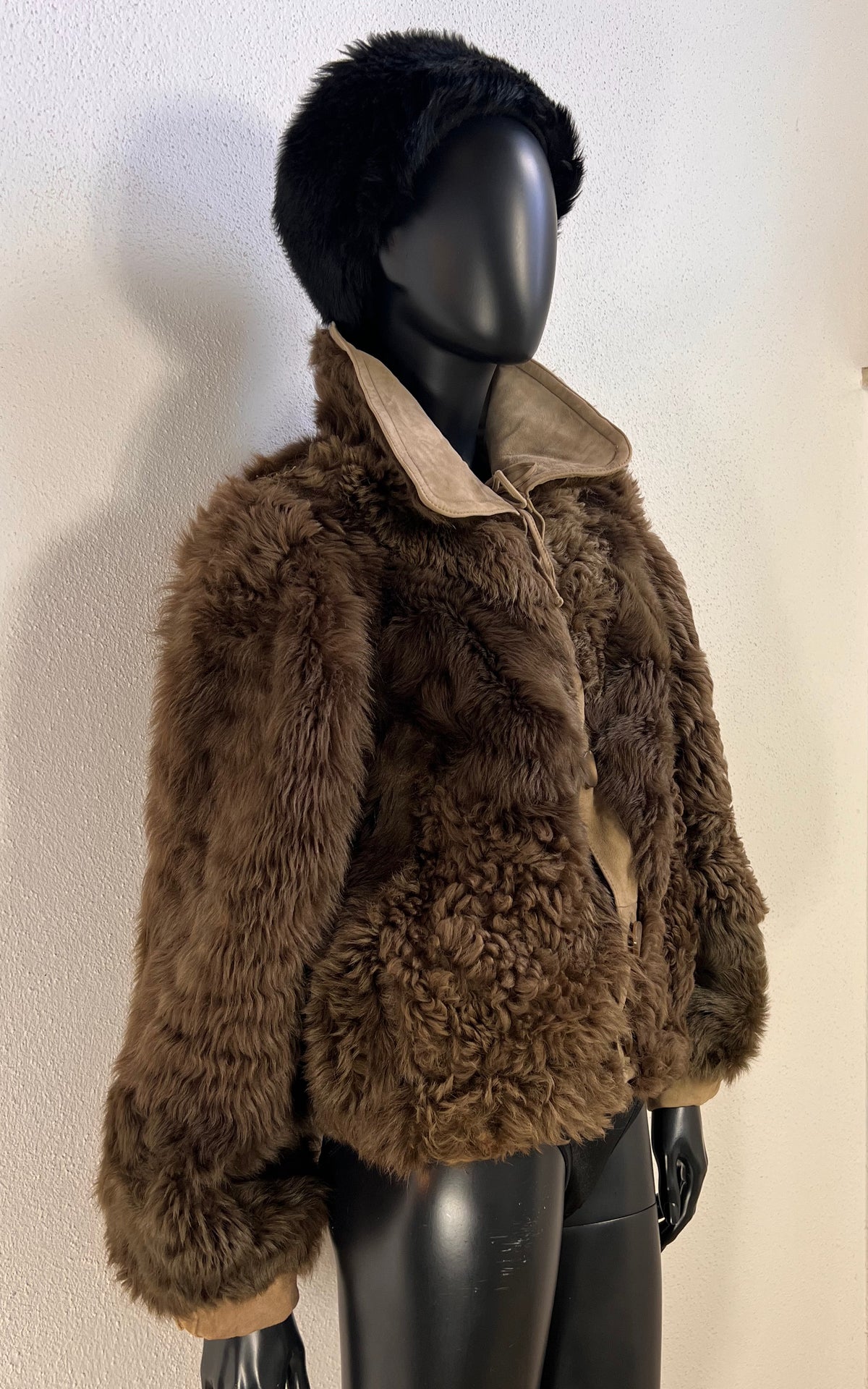 Reworked Curly Lamb Shearling Jacket