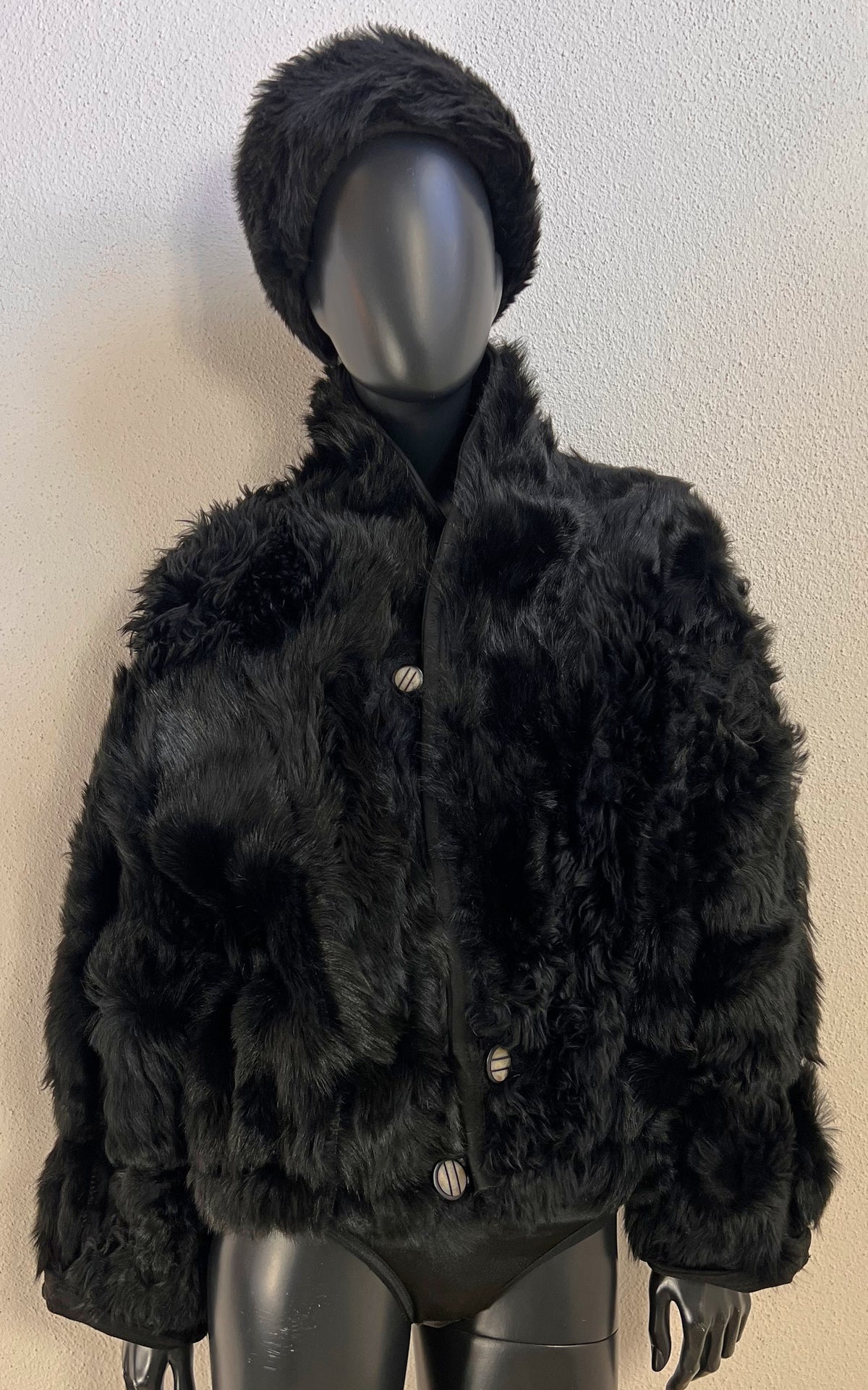 Reworked Curly Lamb Shearling Jacket