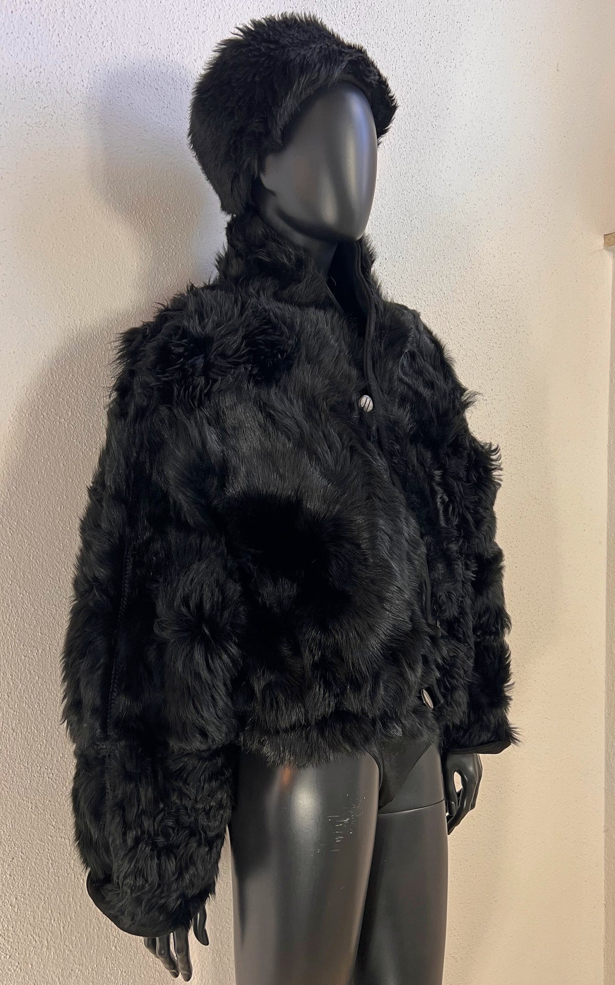 Reworked Curly Lamb Shearling Jacket