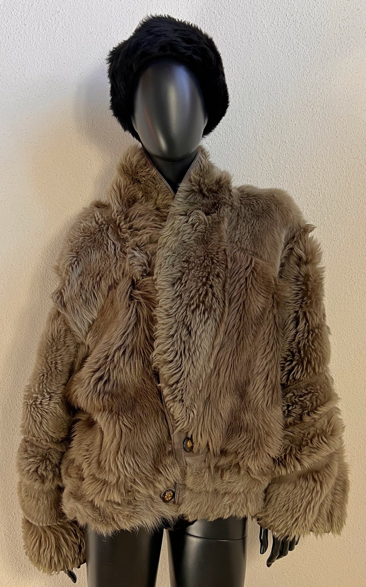 Reworked Curly Lamb Shearling Jacket