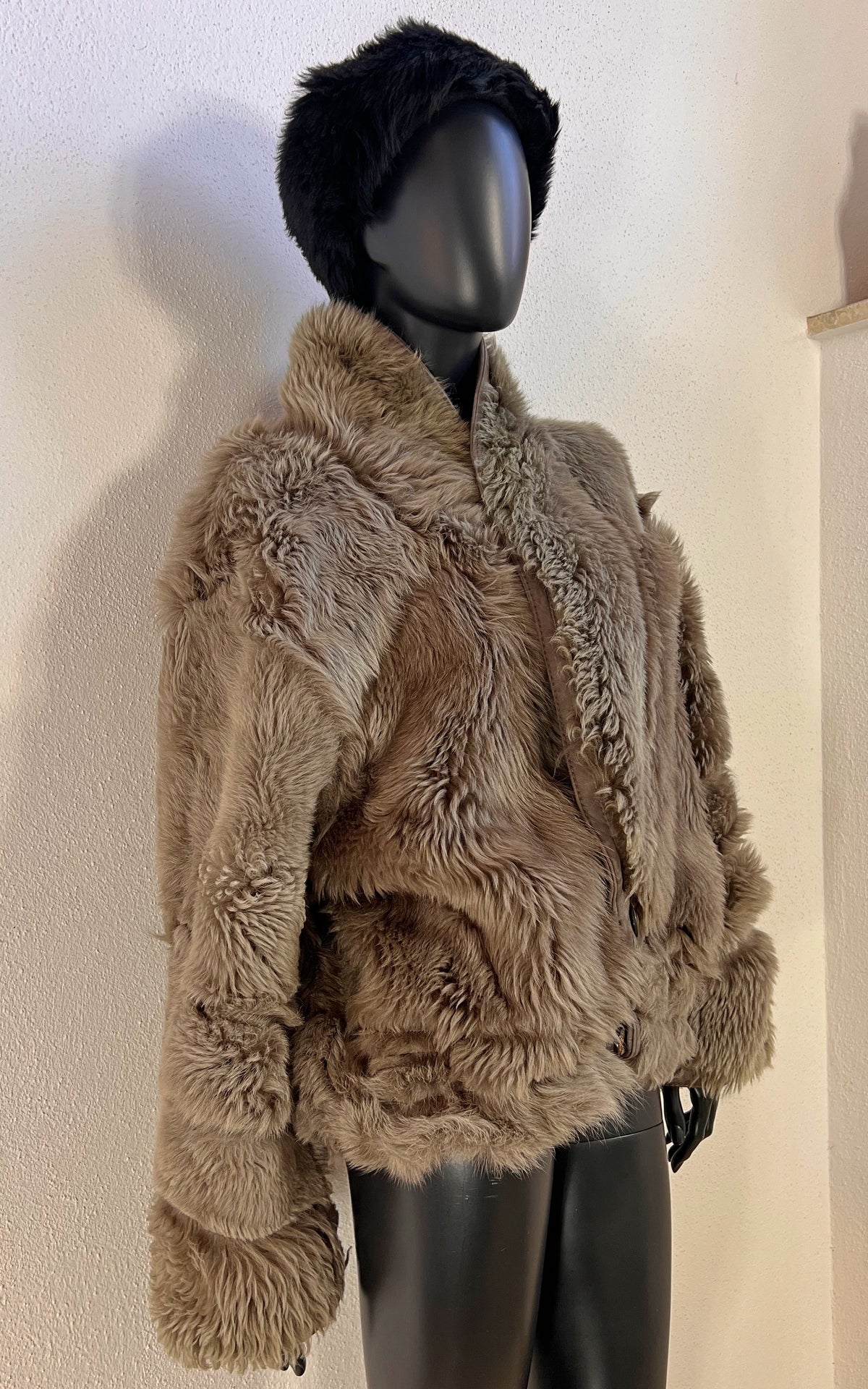 Reworked Curly Lamb Shearling Jacket