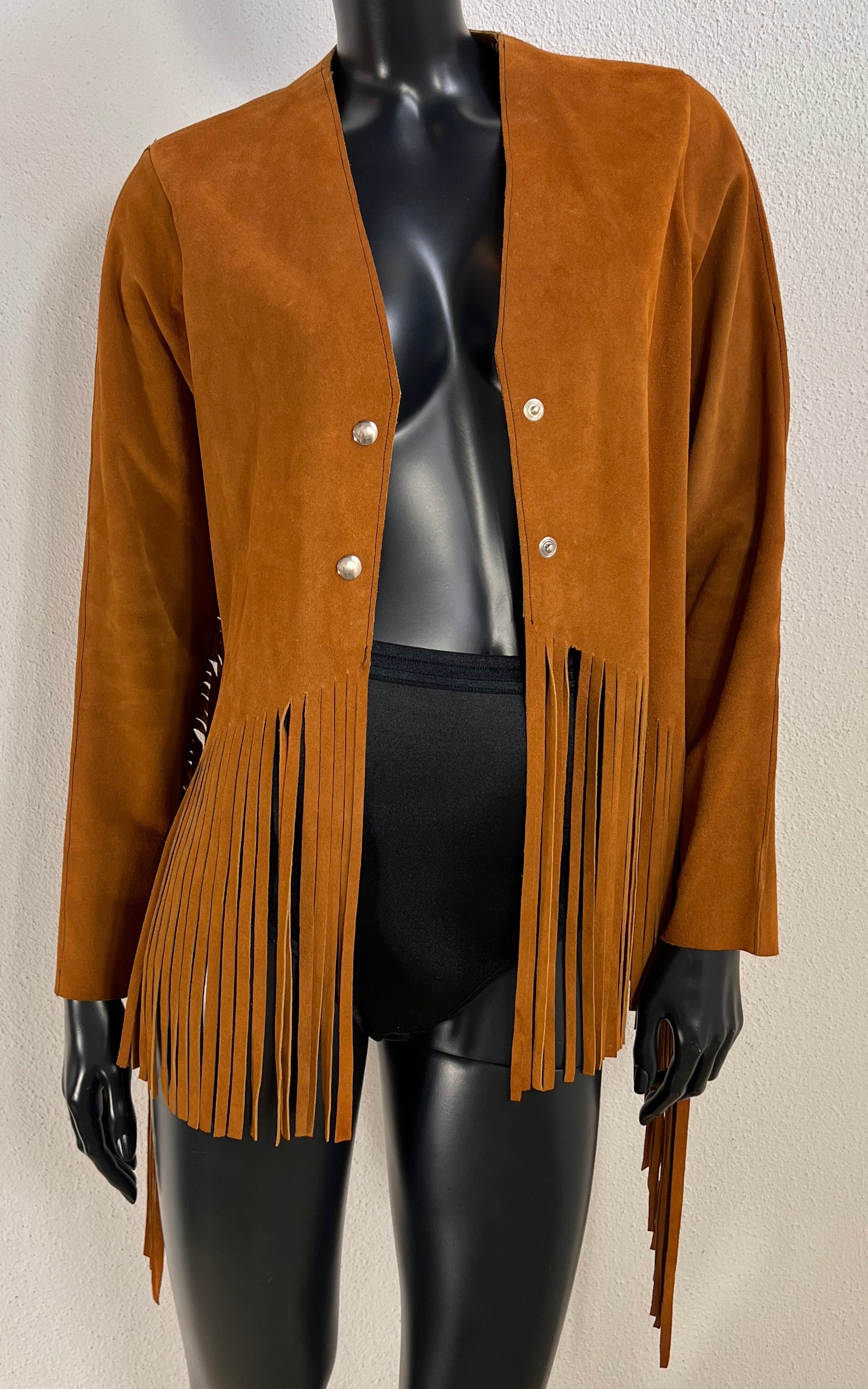 Vintage 70s Suede Fringe Jacket