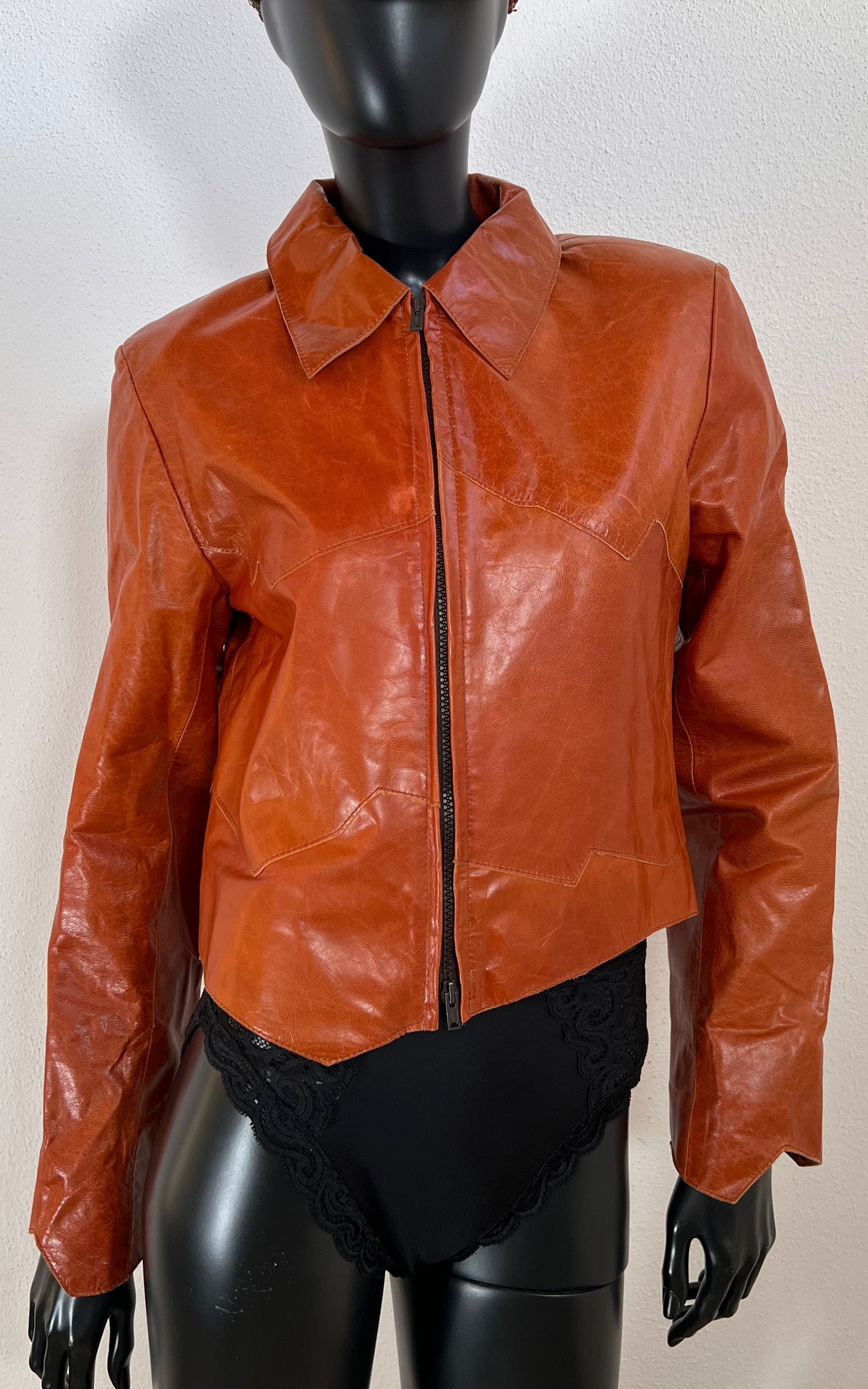 Giacca di pelle vintage anni '70